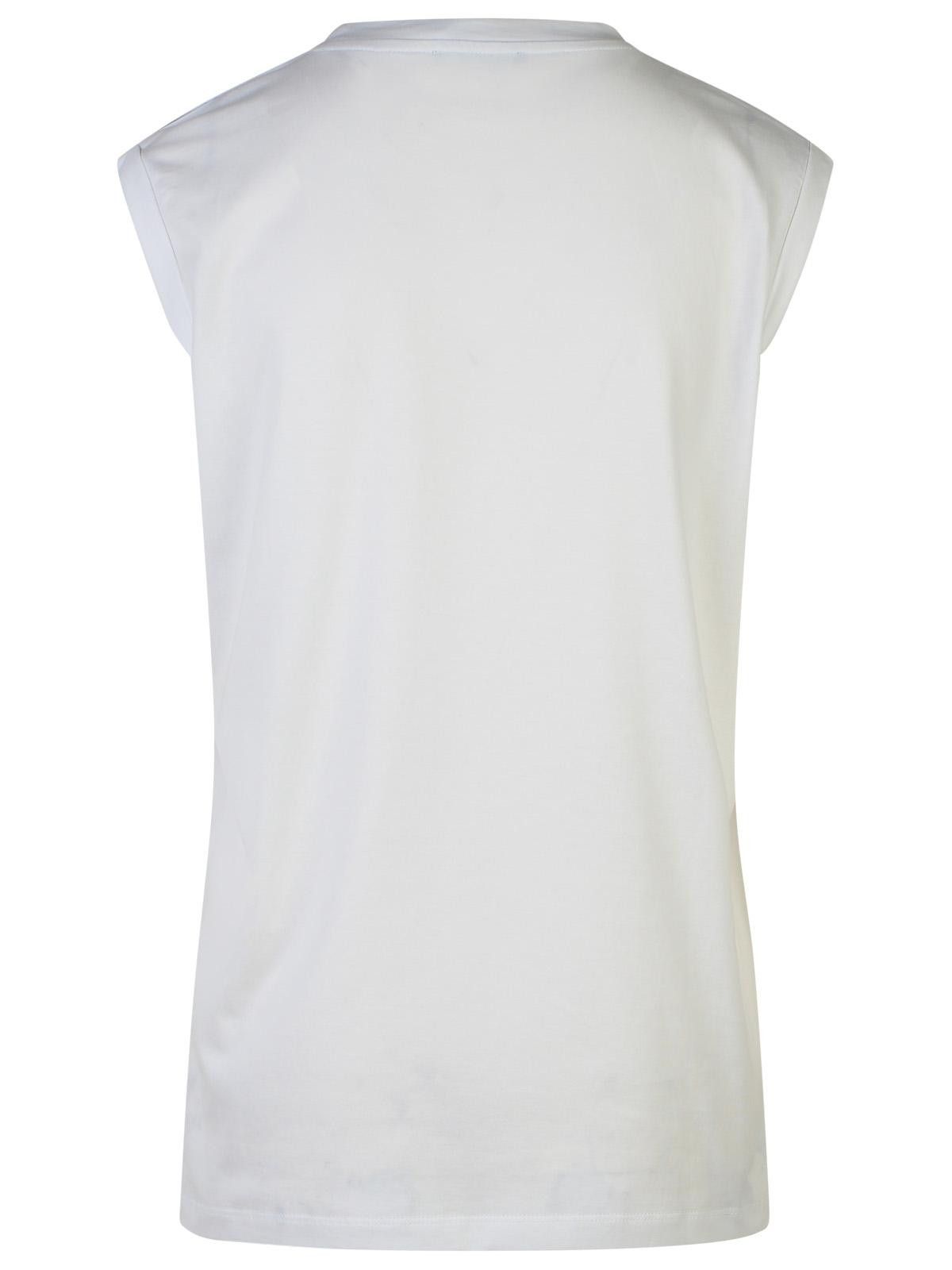 Balmain BALMAIN White Cotton Tank Top Size L / US 10 / IT 46 - 3 Thumbnail