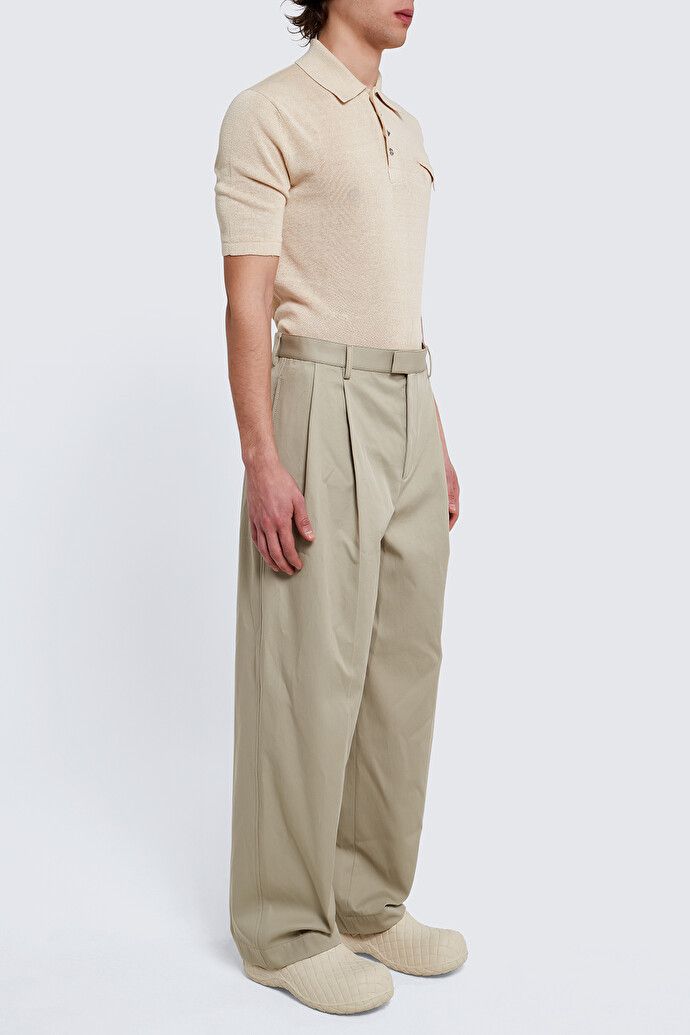 Bottega Veneta Bottega Veneta Wide Leg Cotton Twill Chino Trousers Size US 32 / EU 48 - 3 Thumbnail