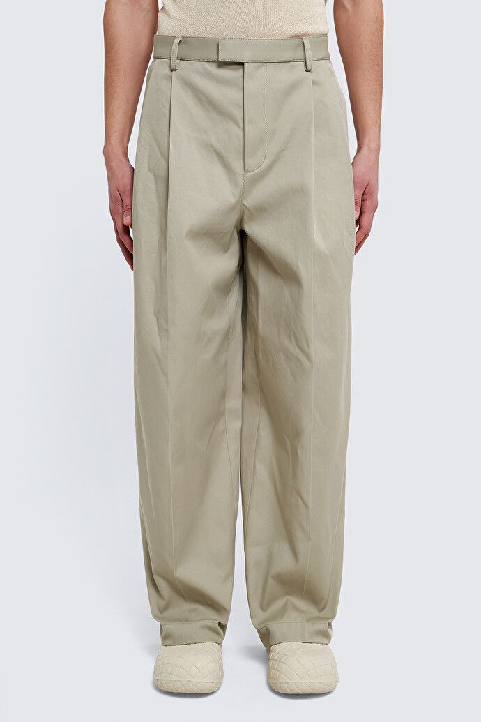 Bottega Veneta Bottega Veneta Wide Leg Cotton Twill Chino Trousers Size US 38 / EU 54 - 2 Thumbnail