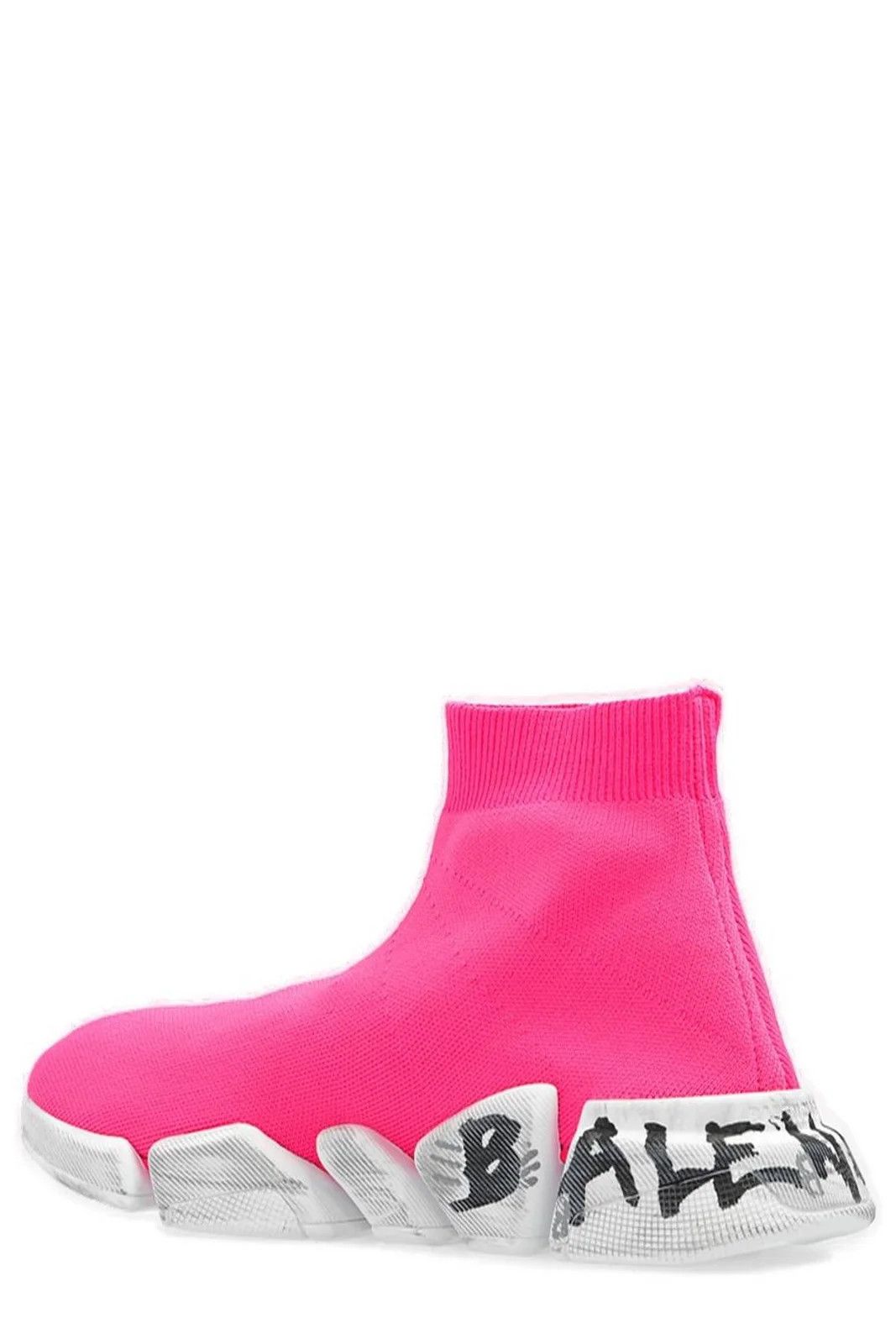 Balenciaga Balenciaga Speed 2.0 Graffiti-Printed Sock Sneakers Size US 11 / IT 41 - 2 Thumbnail
