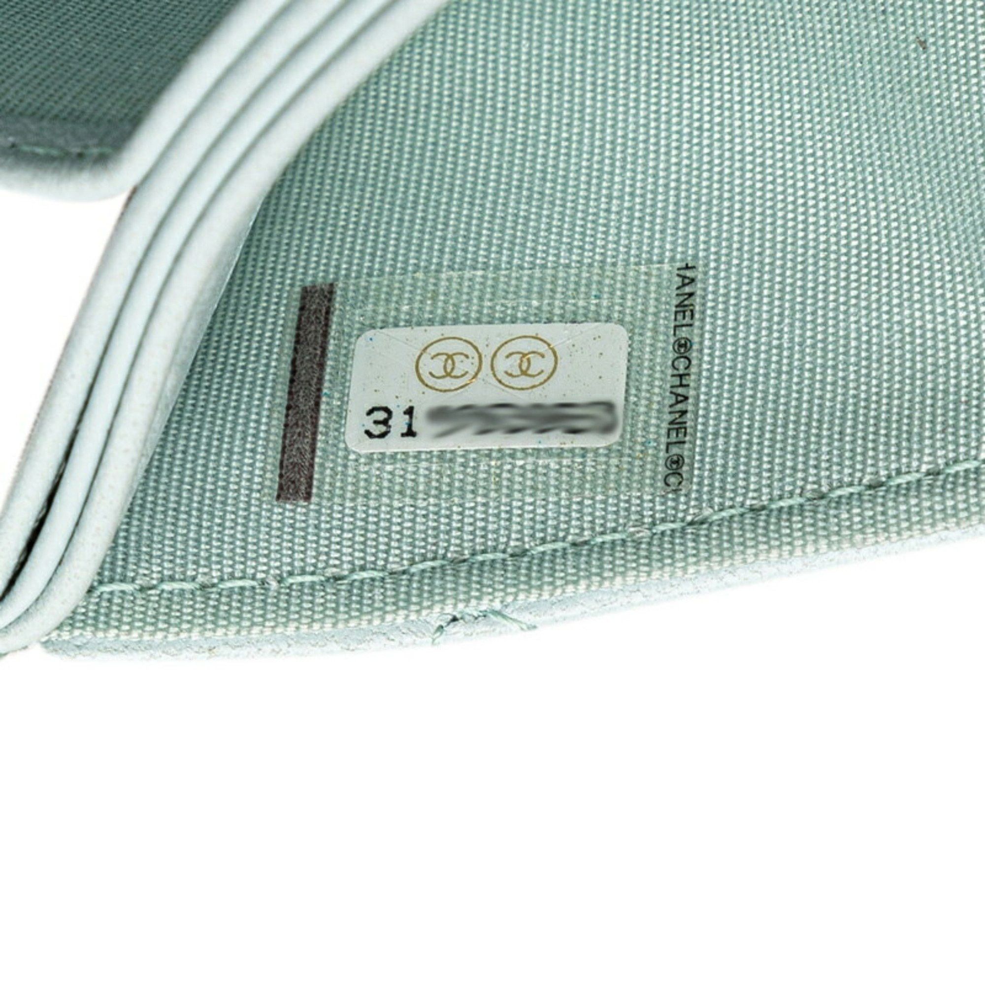 Chanel Chanel Matelasse 19 Coco Mark Chain Shoulder Wallet AP1787 Light Blue Lambskin Women's CHANEL Size ONE SIZE - 6 Thumbnail