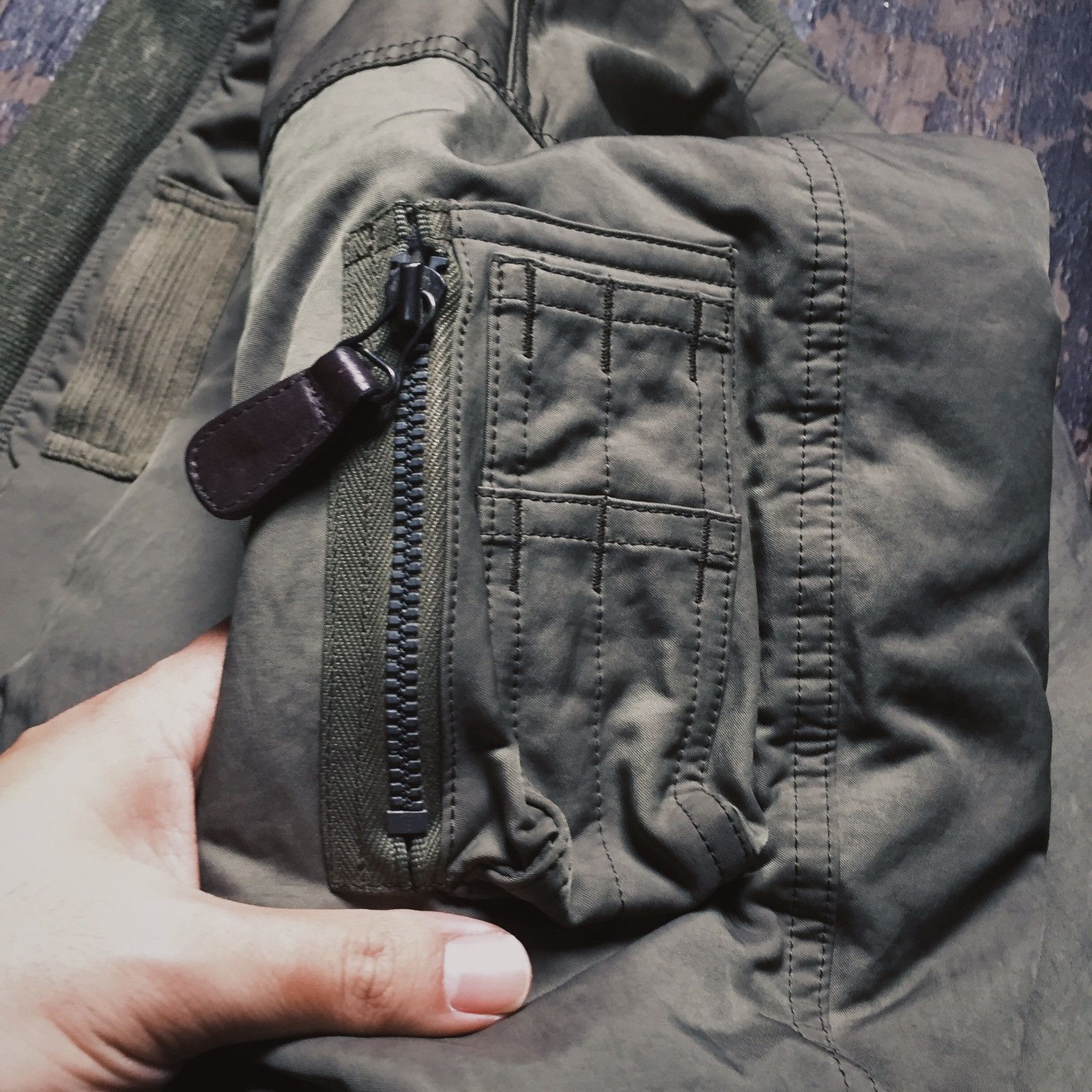 Visvim Sanjuro Kimono Down Jacket Olive Size US S / EU 44-46 / 1 - 6 Thumbnail