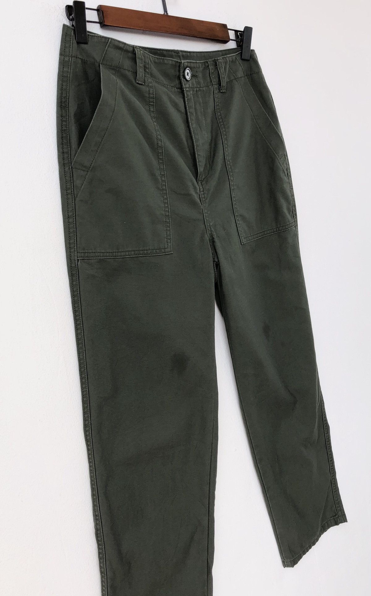 GU PATCH POCKET CASUAL MILITARY COLOUR TROUSERS