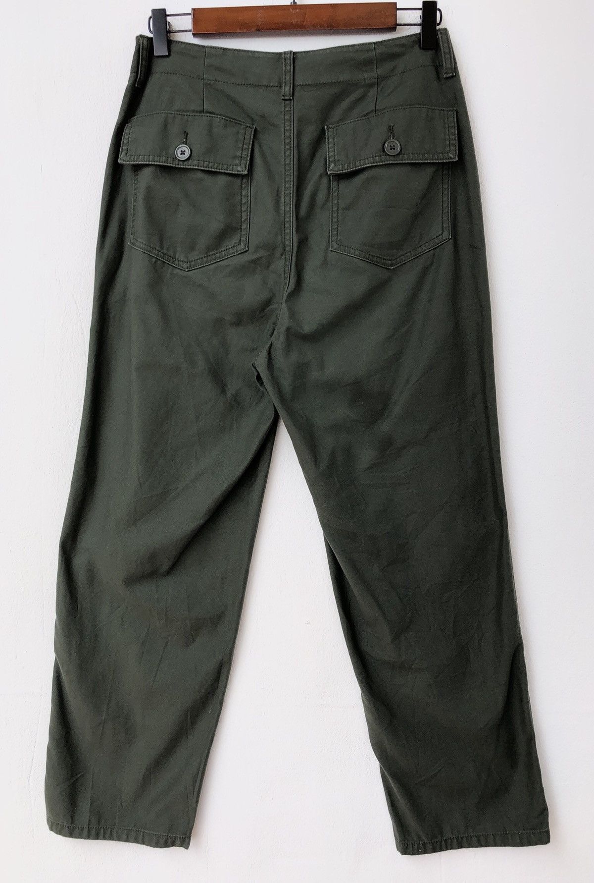 GU PATCH POCKET CASUAL MILITARY COLOUR TROUSERS