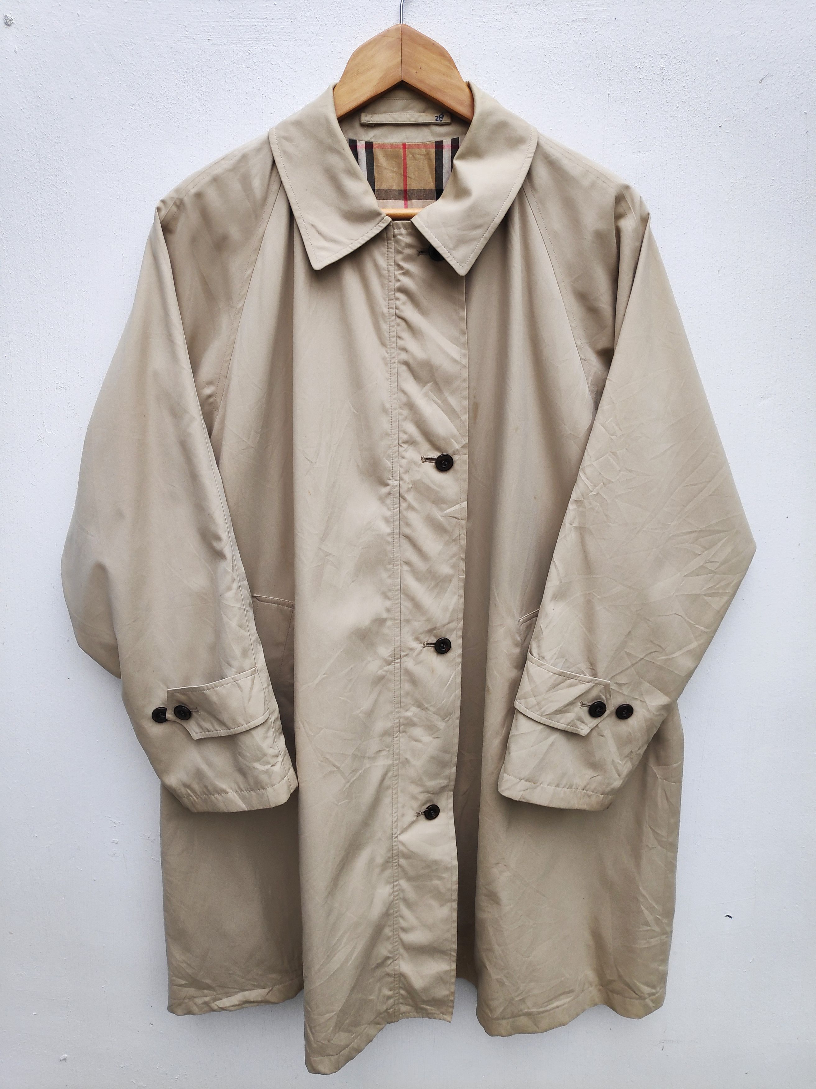 Burberry 90s Burberry London Trench Coat Nova Check Made in England Size US L / EU 52-54 / 3 - 2 Thumbnail