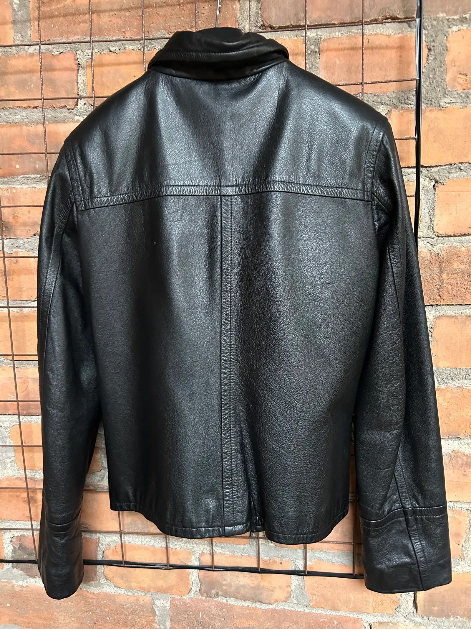 H&M Hennes Leather Jacket Size XS / US 0-2 / IT 36-38 - 4 Thumbnail