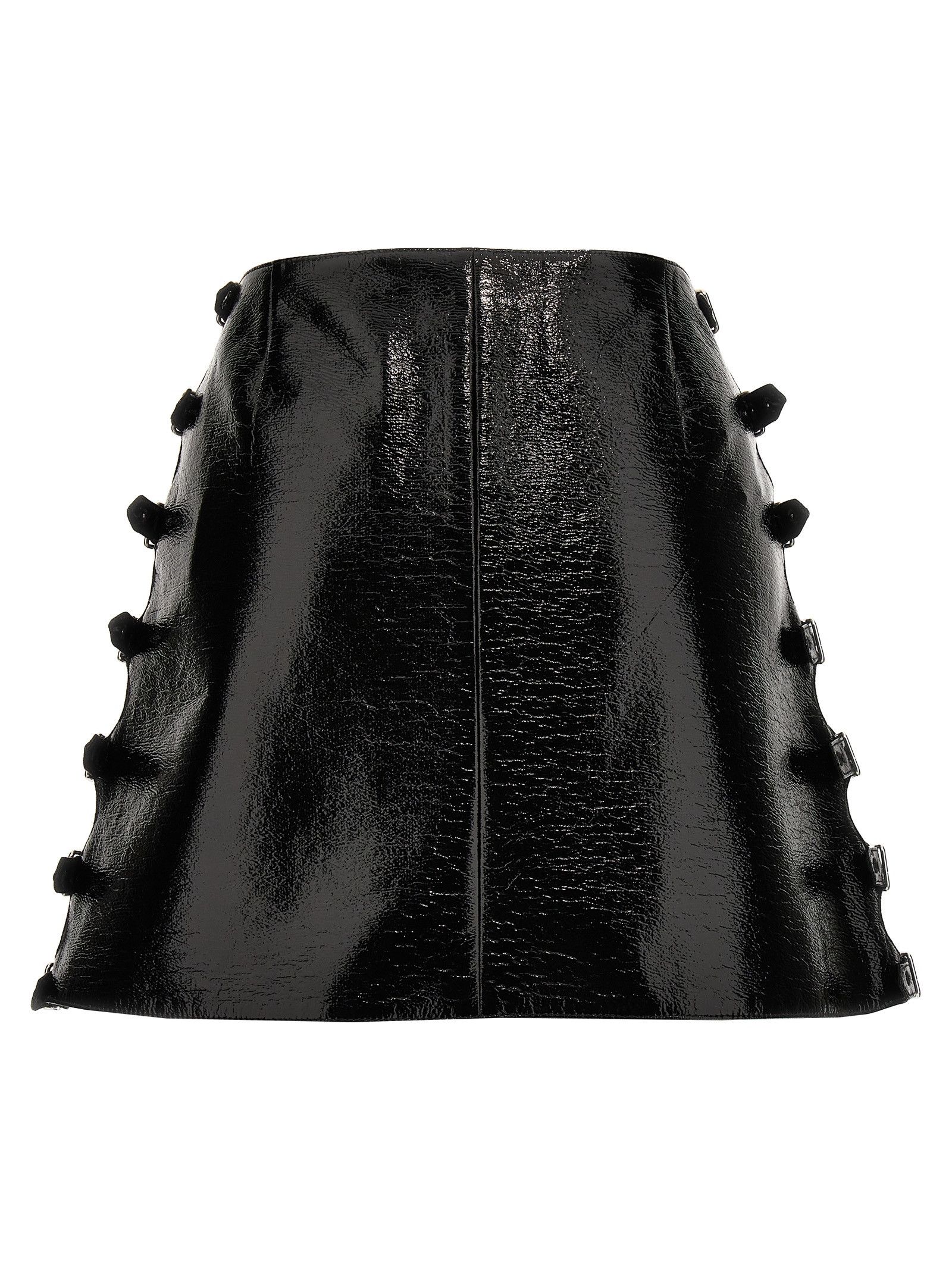Courreges Vinyl Miniskirt Size 28" / US 6 / IT 42 - 2 Thumbnail
