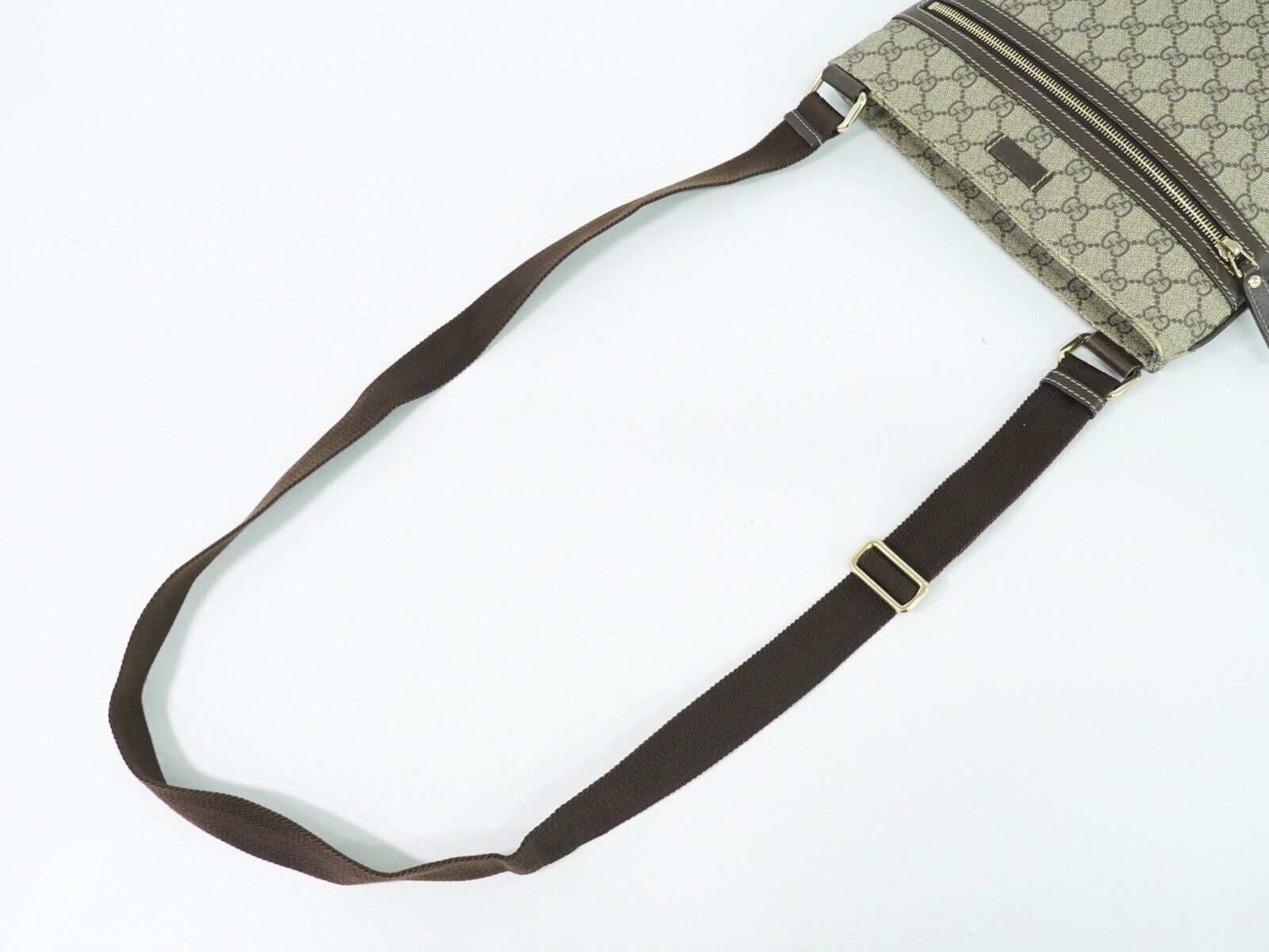 Gucci Supreme Gg Beige Canvas Shoulder Bag (Pre-Owned) Size ONE SIZE - 3 Thumbnail