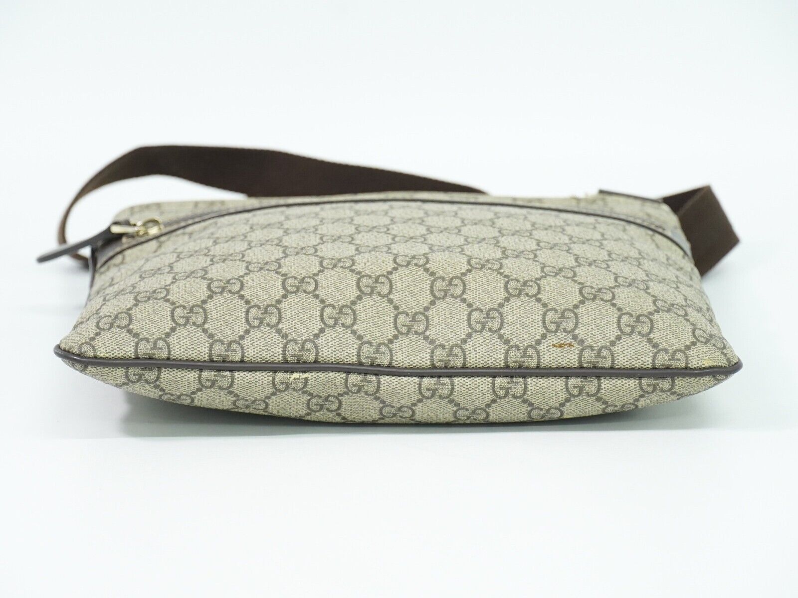 Gucci Supreme Gg Beige Canvas Shoulder Bag (Pre-Owned) Size ONE SIZE - 4 Thumbnail