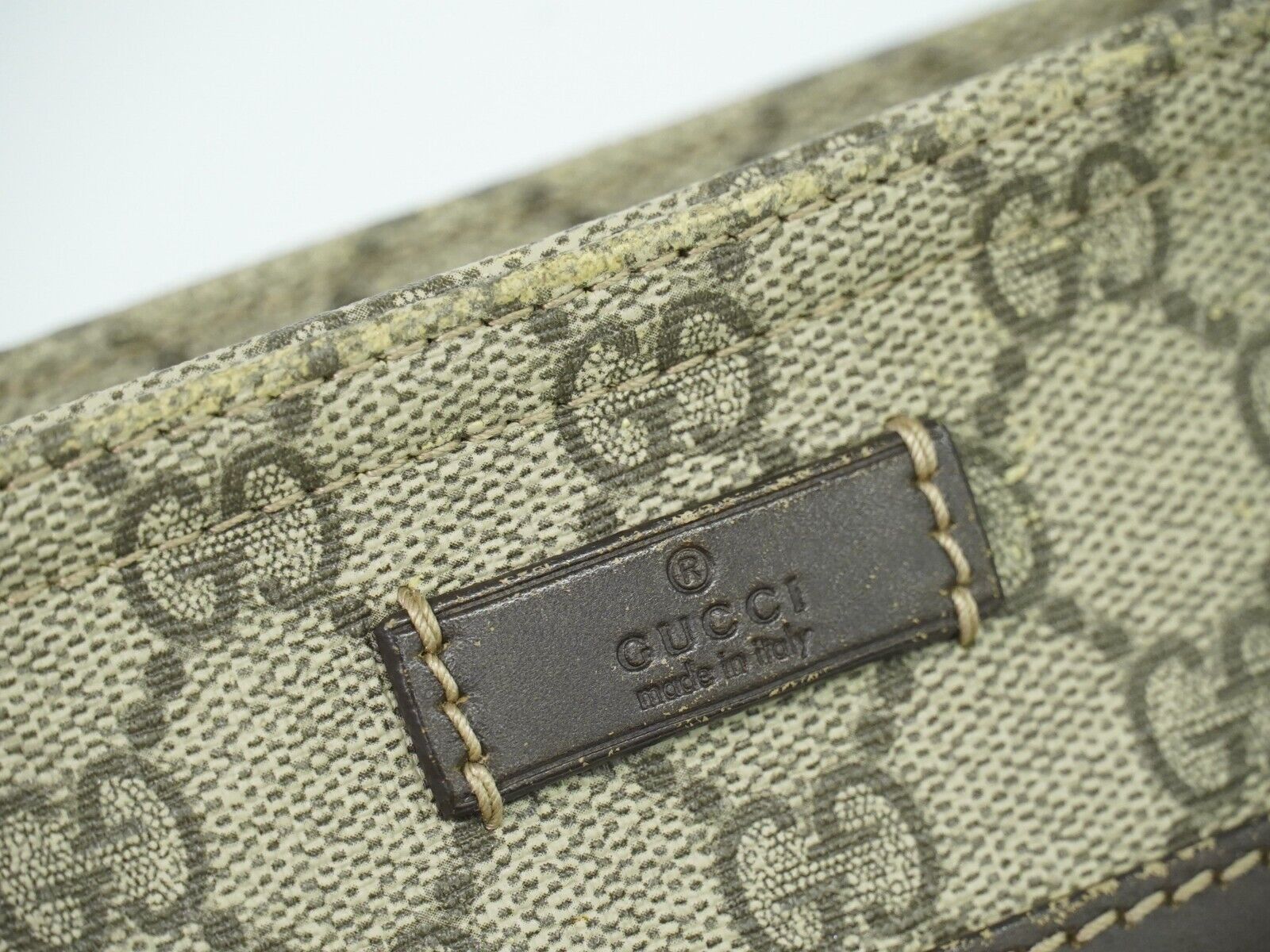Gucci Supreme Gg Beige Canvas Shoulder Bag (Pre-Owned) Size ONE SIZE - 9 Thumbnail