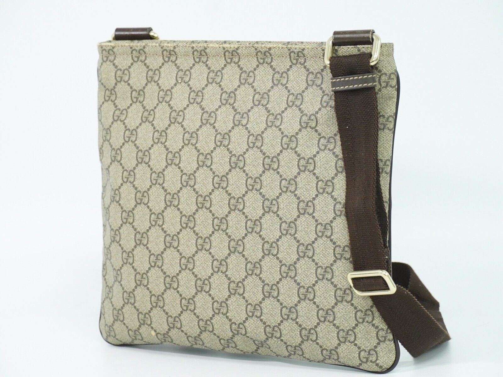 Gucci Supreme Gg Beige Canvas Shoulder Bag (Pre-Owned) Size ONE SIZE - 2 Thumbnail