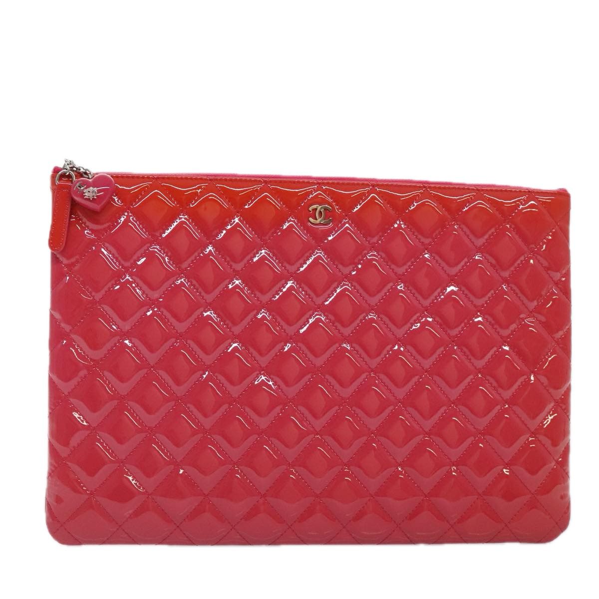 Chanel Timeless/Classique Pink Patent Leather Clutch Bag Size ONE SIZE - 16 Thumbnail