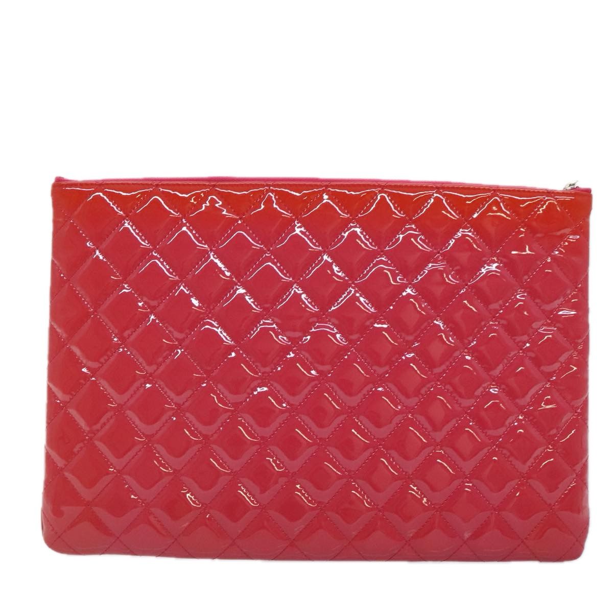 Chanel Timeless/Classique Pink Patent Leather Clutch Bag Size ONE SIZE - 2 Thumbnail