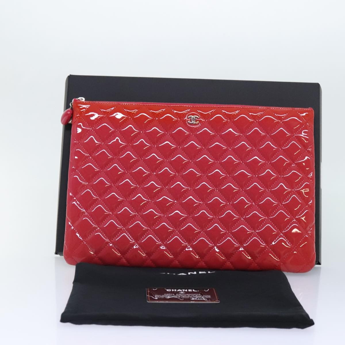 Chanel Timeless/Classique Pink Patent Leather Clutch Bag Size ONE SIZE - 15 Thumbnail