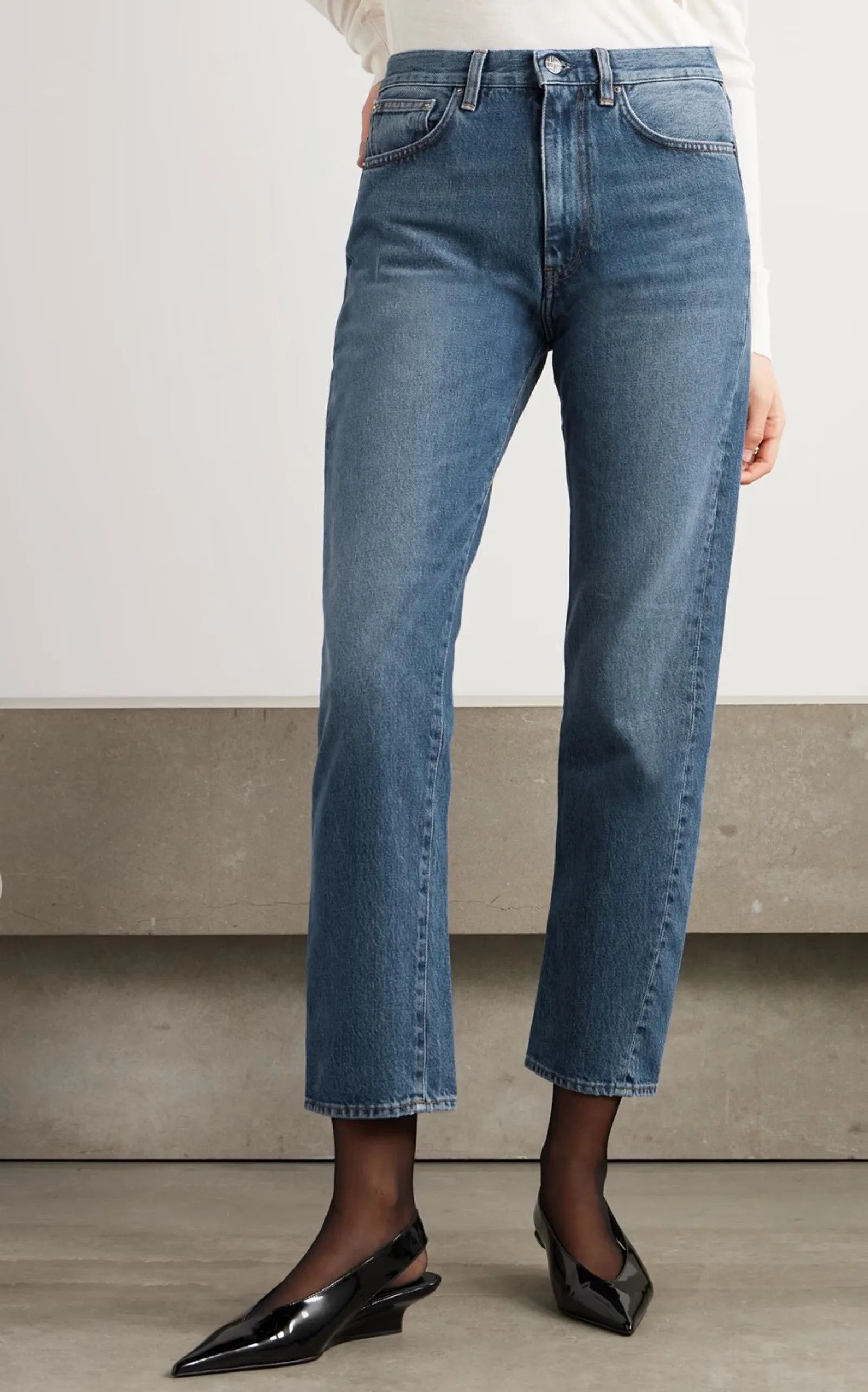 Toteme Toteme Twisted Seam Denim, washed blue 405 Jeans Size 31" - 4 Thumbnail