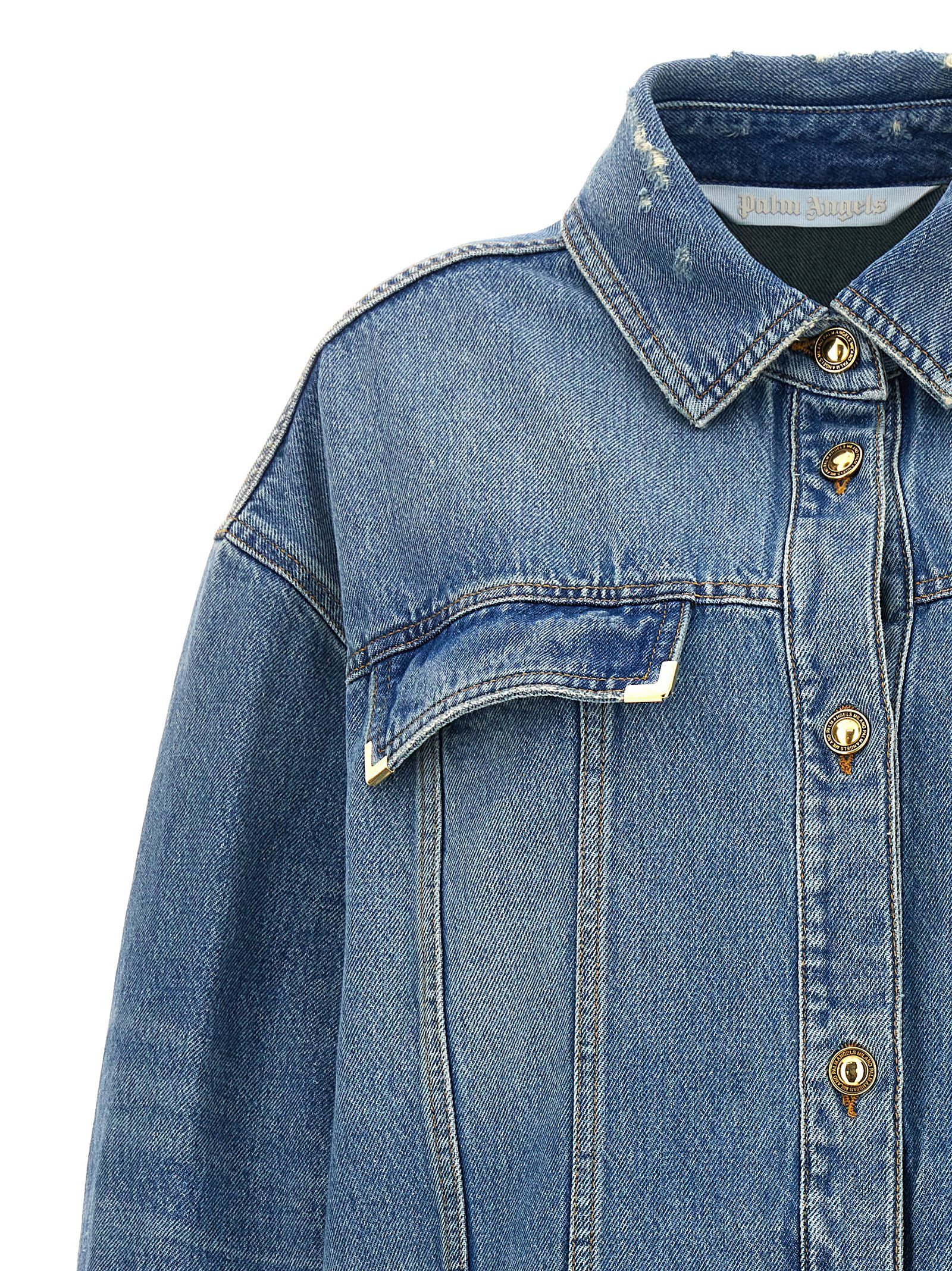 Palm Angels 'Washed Logo' Jacket Size XS / US 0-2 / IT 36-38 - 3 Thumbnail