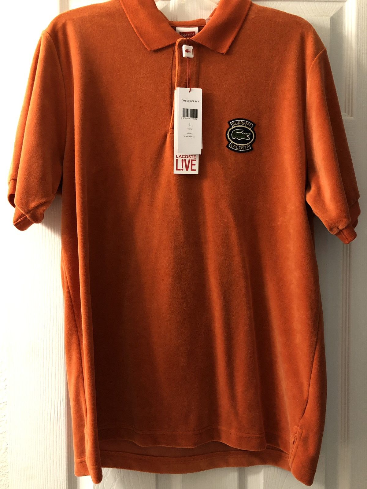 Lacoste × Supreme Supreme X Lacoste Velour Polo | Grailed