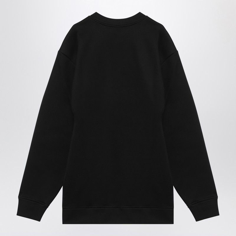 Prada Prada Black Short Plush Dress With Logo Triangle Size ONE SIZE - 2 Thumbnail