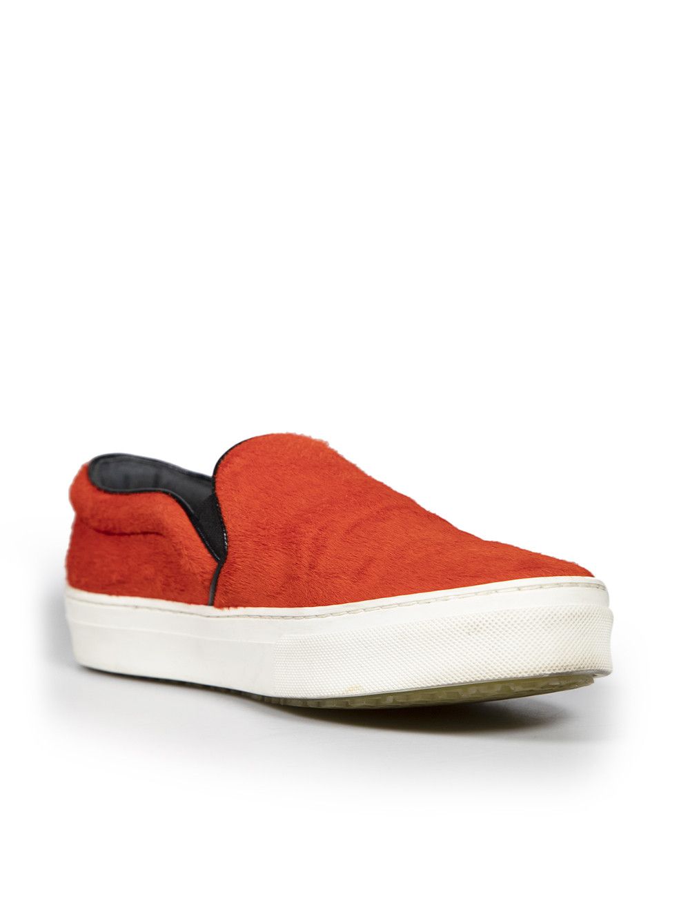 Celine Orange Pony Hair Slip On Trainers Size US 9 / IT 39 - 2 Thumbnail