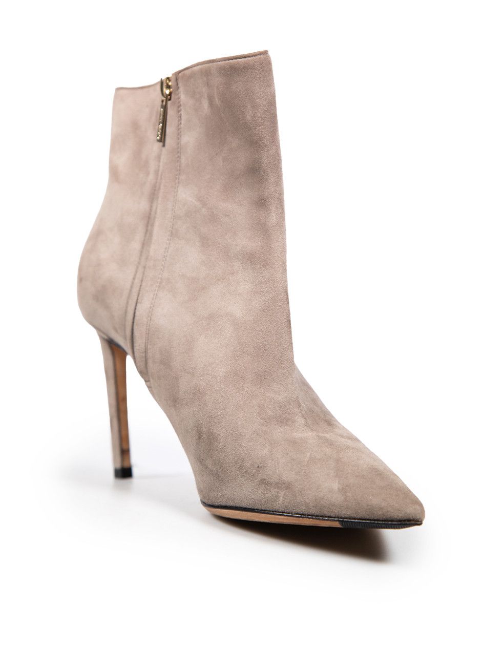 Jimmy Choo Grey Heeled Ankle Suede Boots Size US 9 / IT 39 - 2 Thumbnail