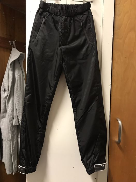 Prada rubber 2025 cuff jogger pants