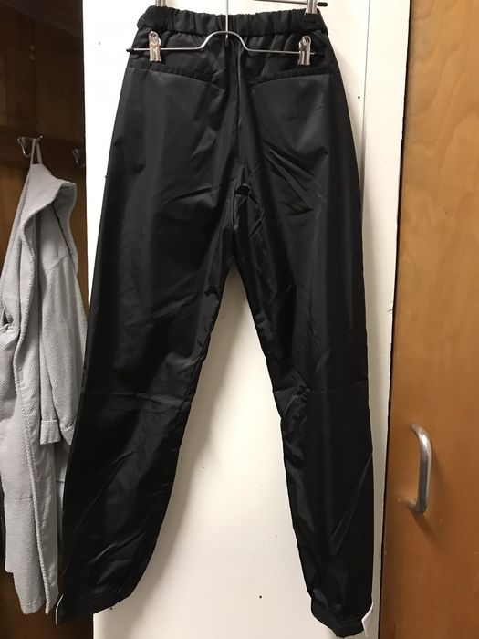 Prada rubber outlet cuff jogger pants