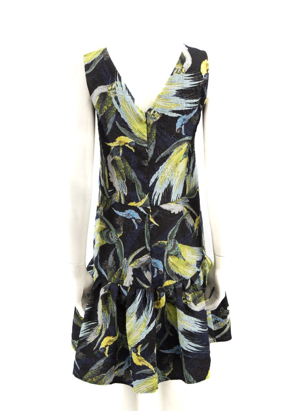 Erdem Bird Print Knee Length Dress Size S / US 4 / IT 40 - 3 Thumbnail