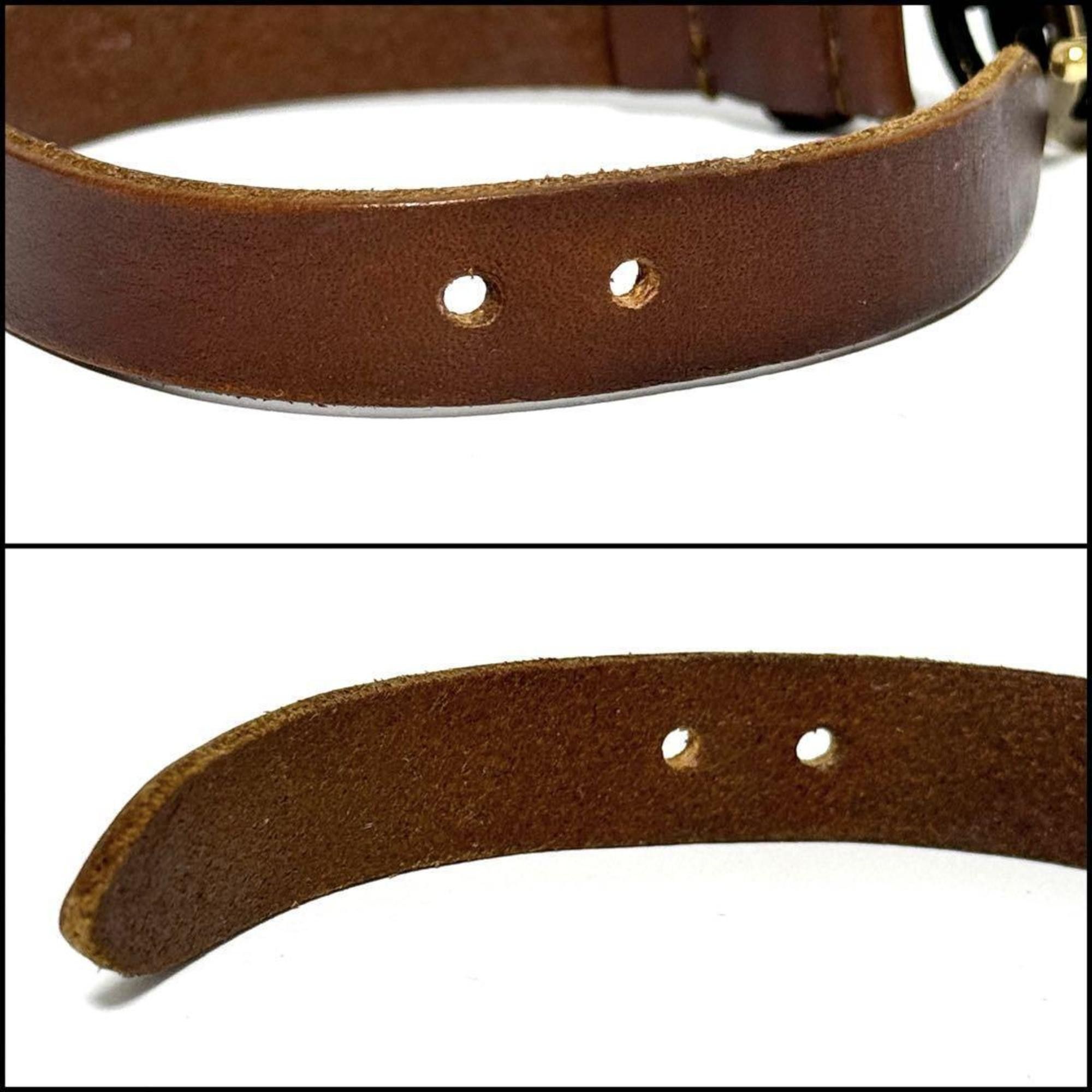 Gucci GUCCI Double G Leather Bracelet for Men and Women Size ONE SIZE - 4 Thumbnail