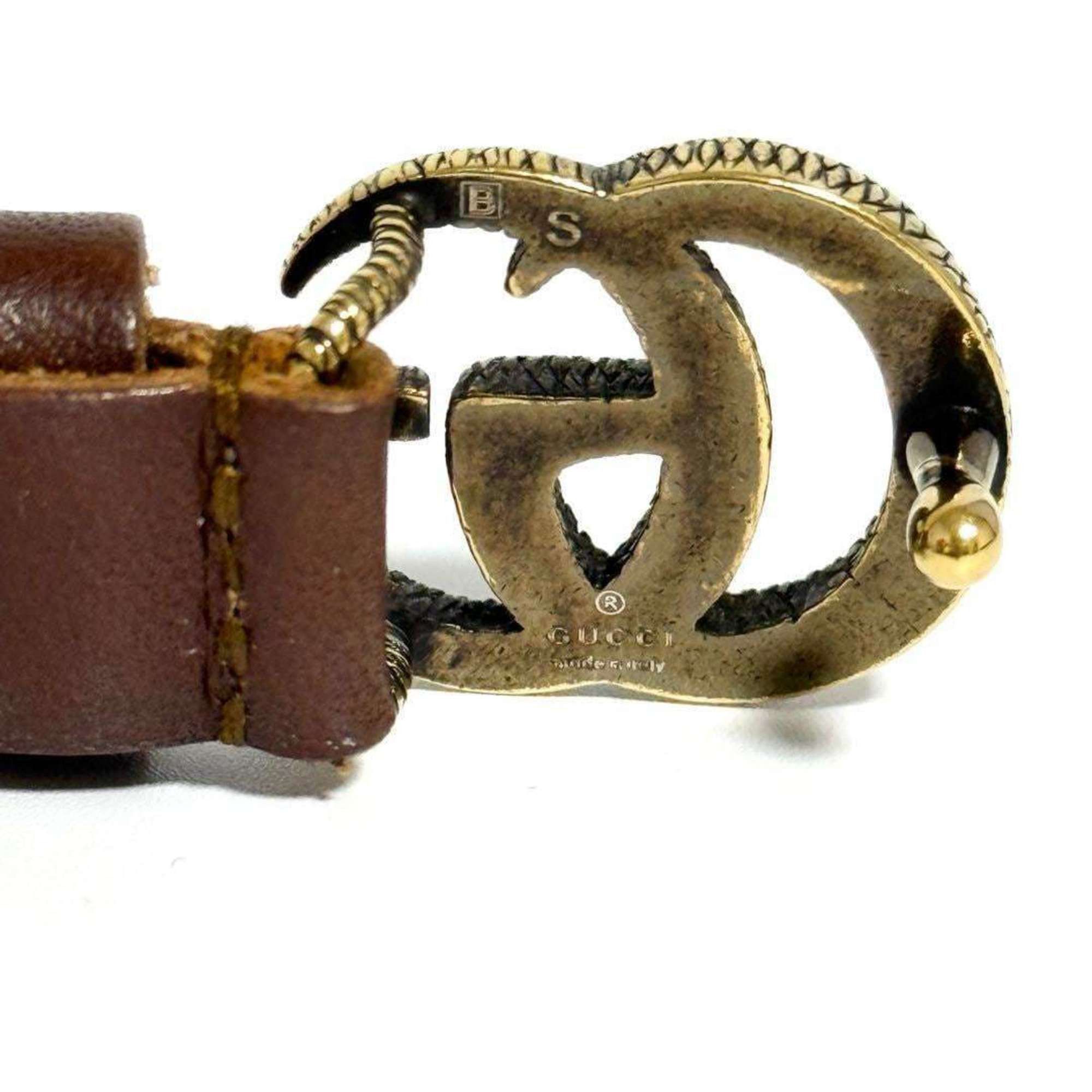 Gucci GUCCI Double G Leather Bracelet for Men and Women Size ONE SIZE - 6 Thumbnail