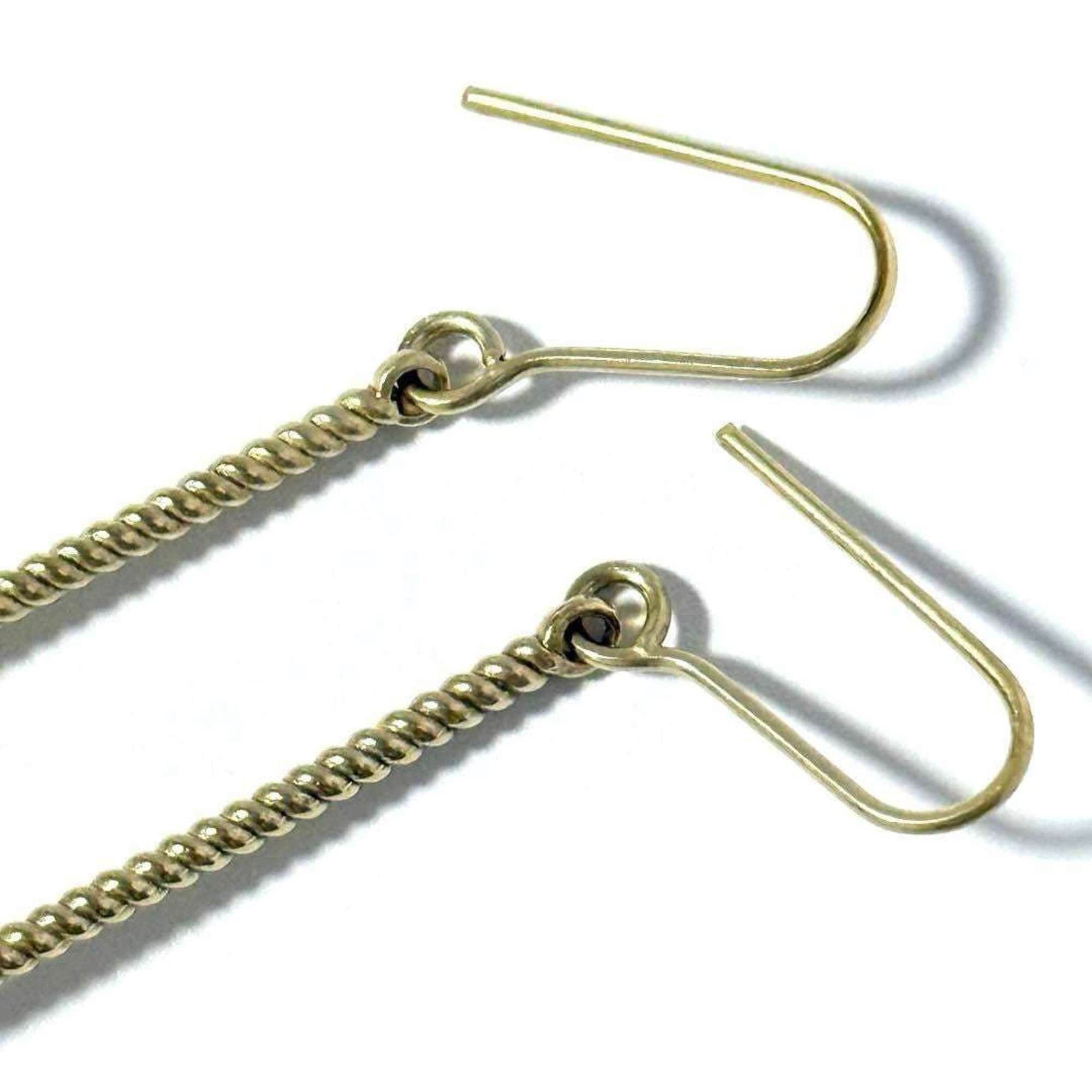 Loewe Loewe Women's Anagram Drop Hook Earrings in Gold Size ONE SIZE - 5 Thumbnail