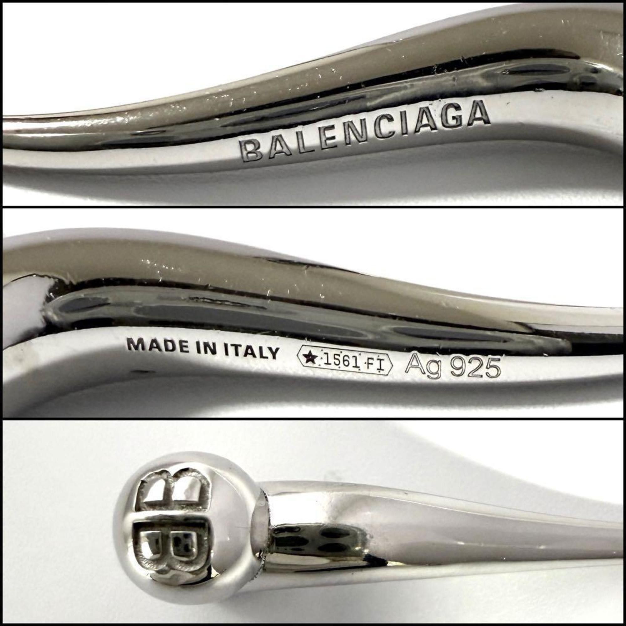 Balenciaga Balenciaga Men's and Women's Force Double Horn Earrings in Silver 925 Size ONE SIZE - 8 Thumbnail