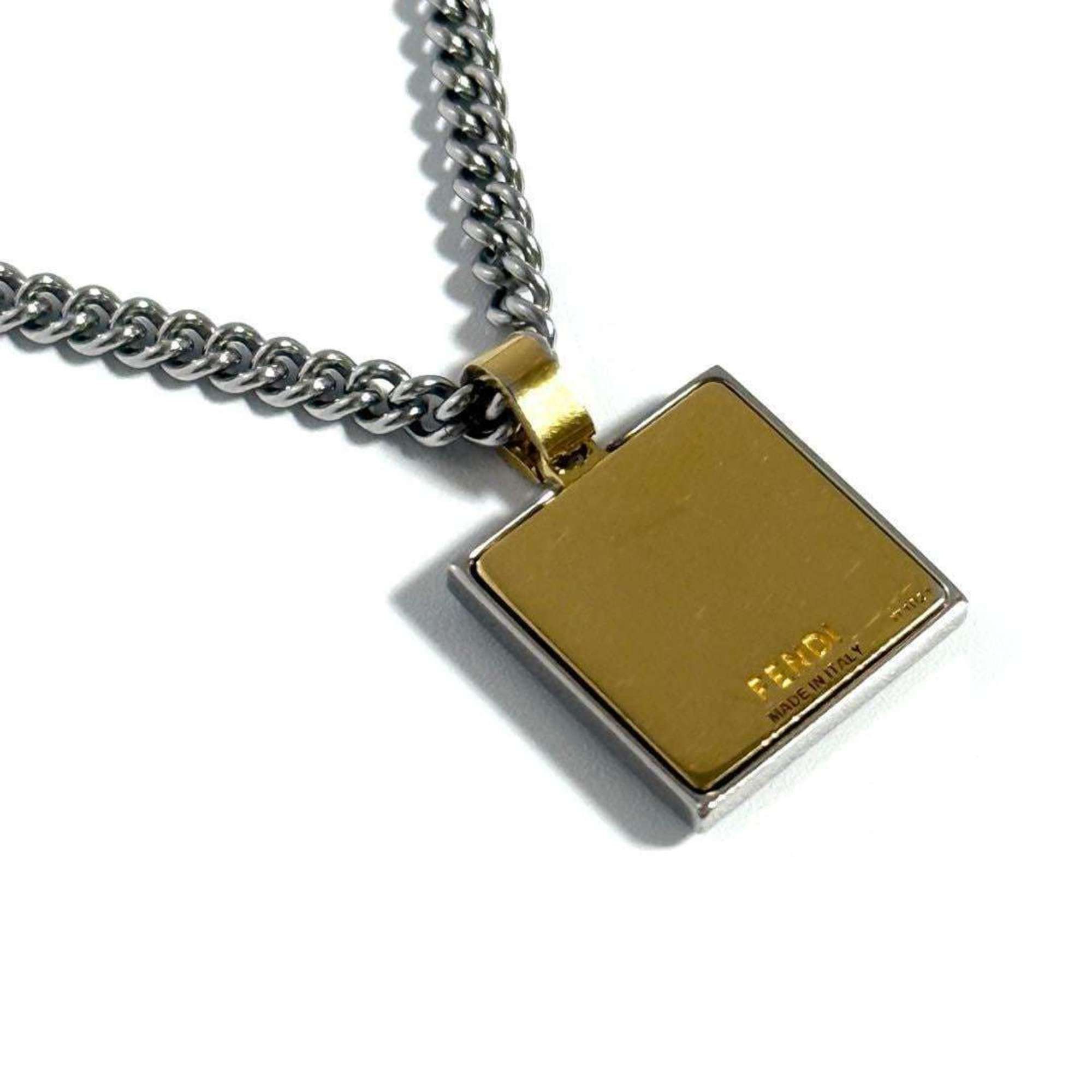 Fendi FENDI Men's Necklace Pendant Palladium & Gold Color Size ONE SIZE - 2 Thumbnail