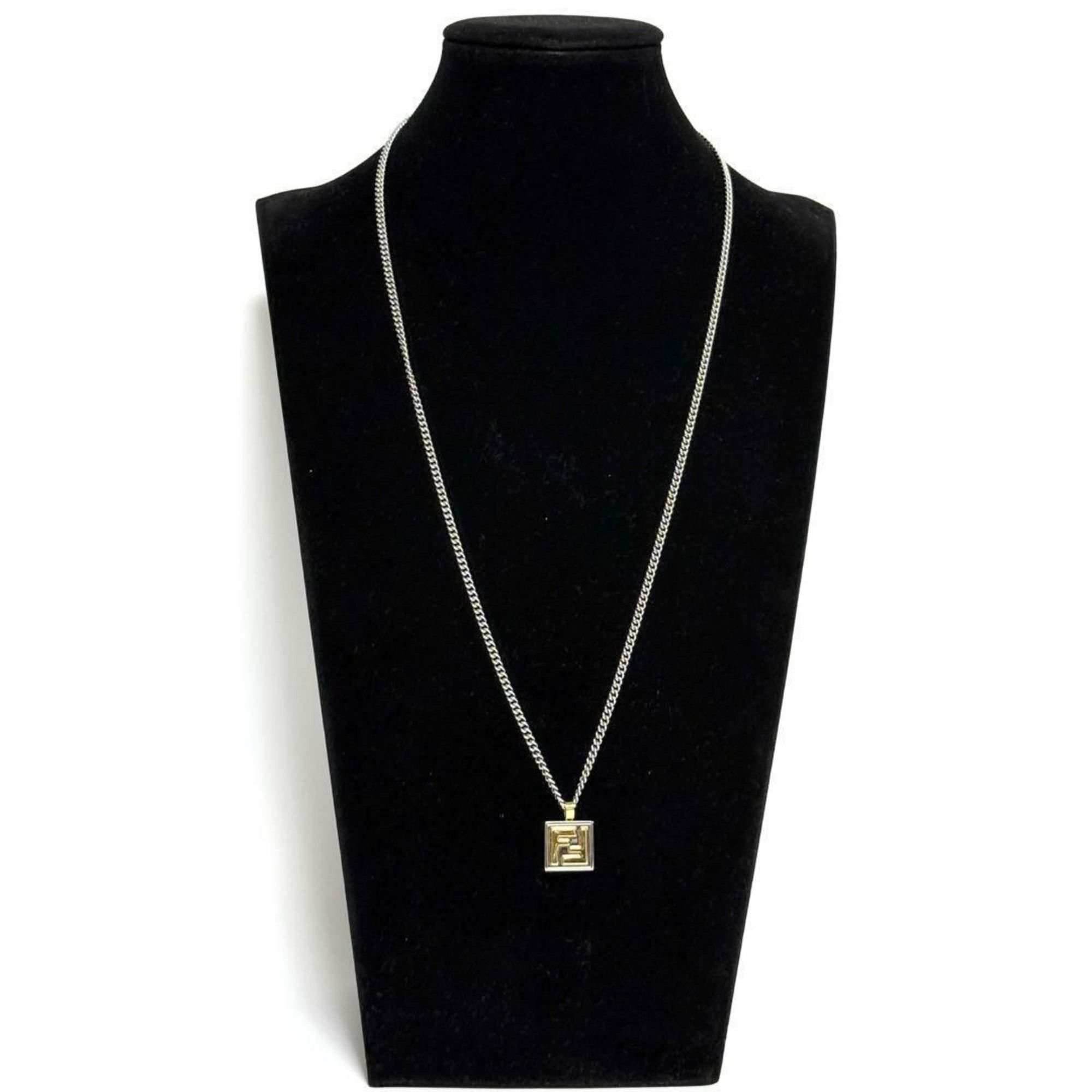Fendi FENDI Men's Necklace Pendant Palladium & Gold Color Size ONE SIZE - 8 Thumbnail