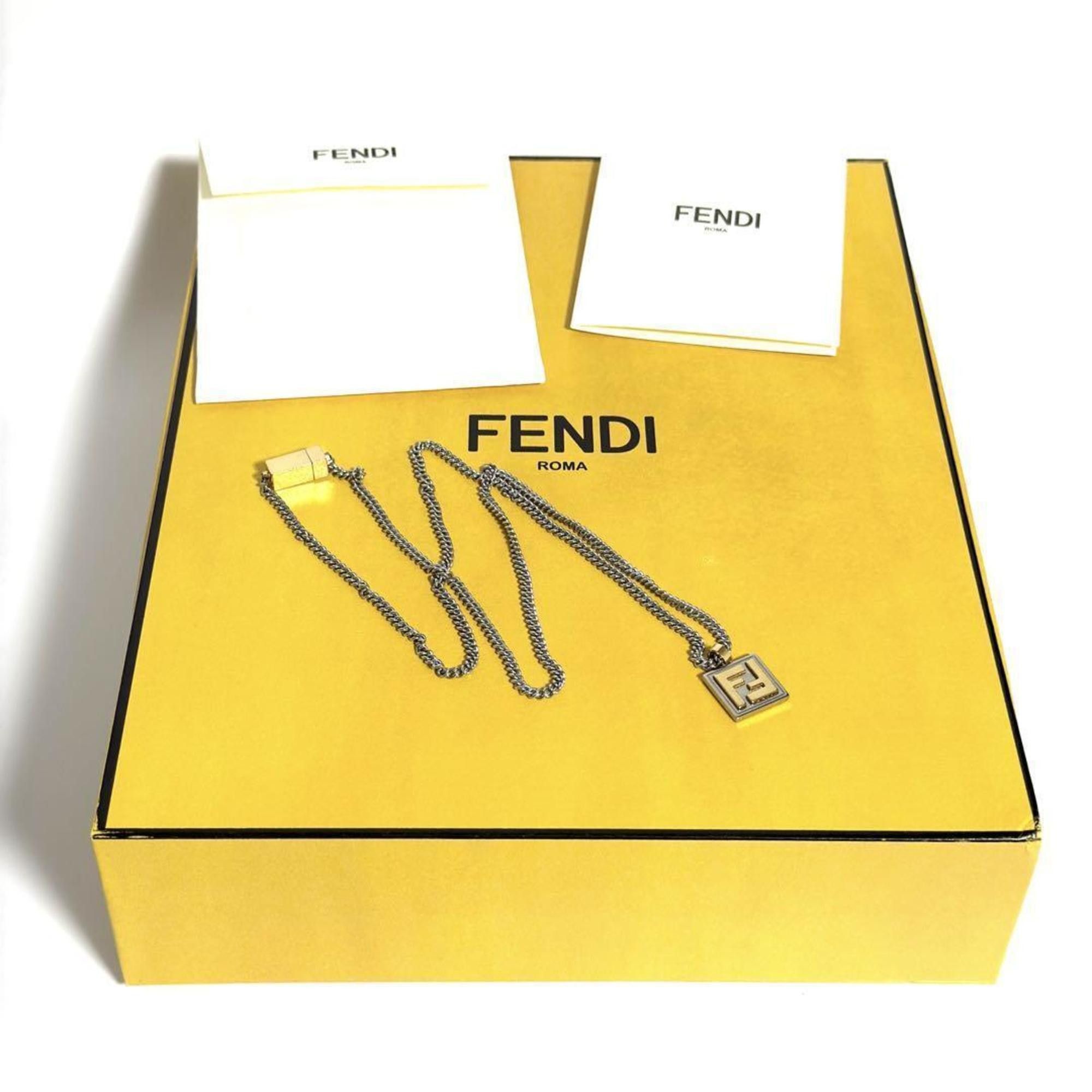 Fendi FENDI Men's Necklace Pendant Palladium & Gold Color Size ONE SIZE - 9 Thumbnail