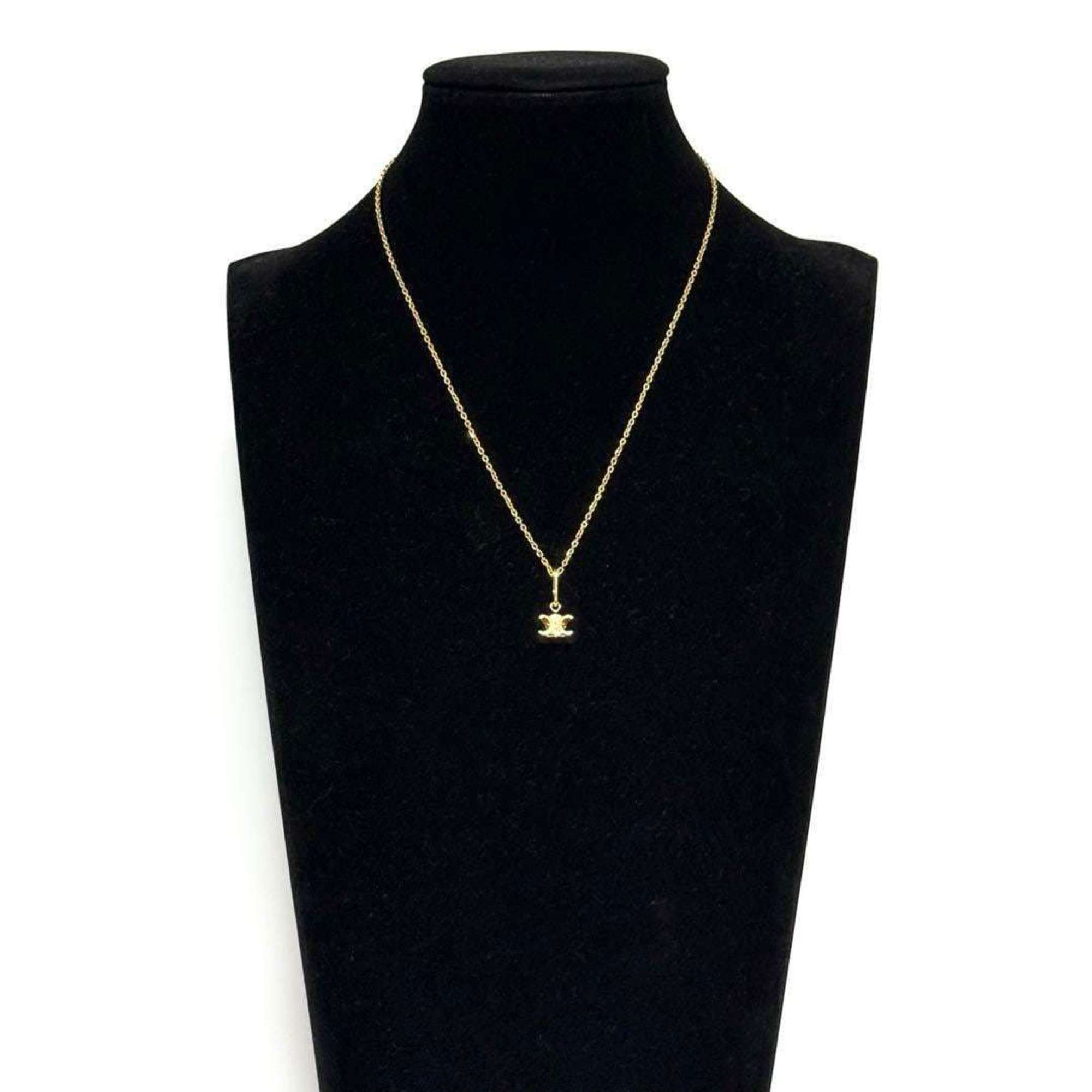 Celine Celine Women's Triomphe Solitaire Necklace Pendant Size ONE SIZE - 10 Thumbnail