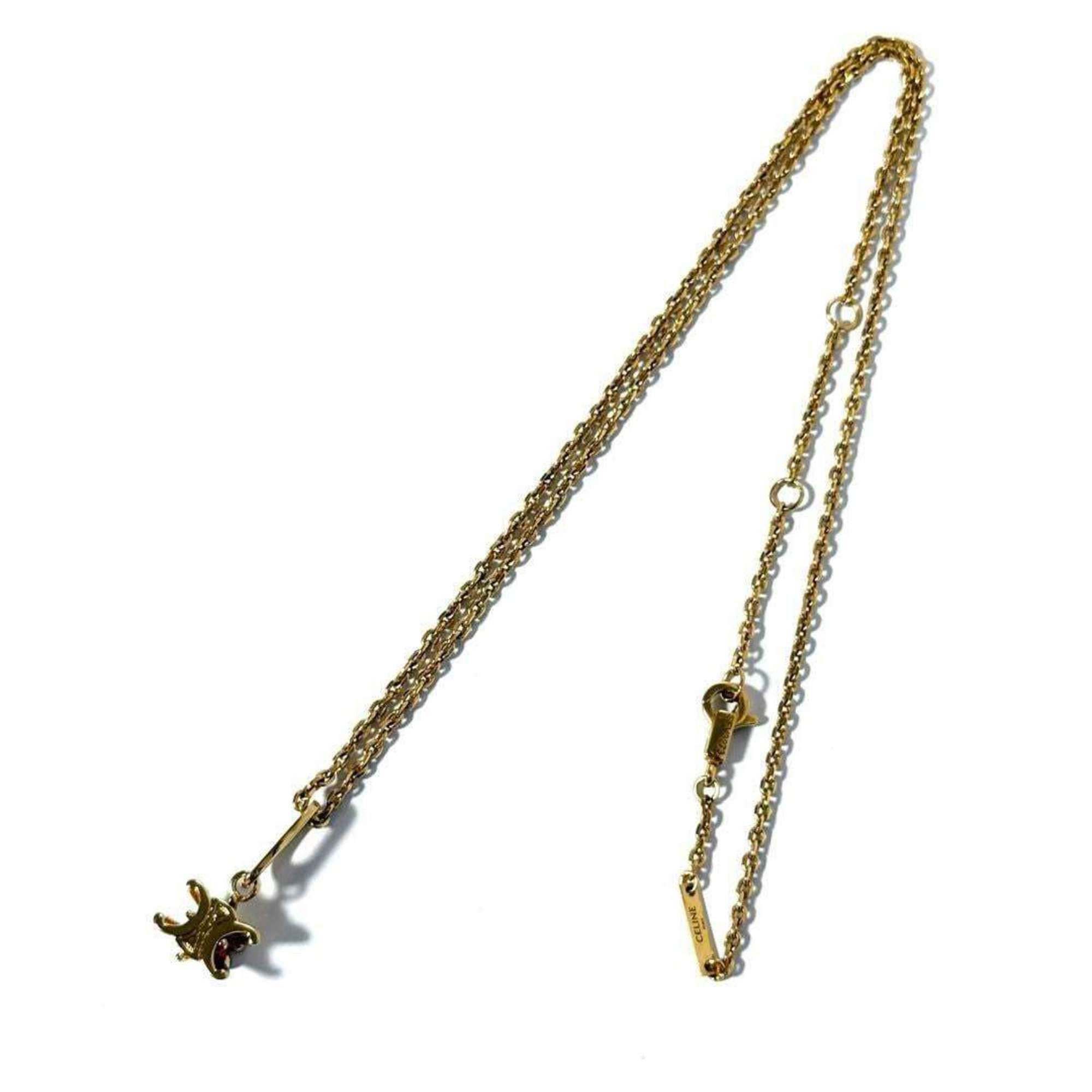 Celine Celine Women's Triomphe Solitaire Necklace Pendant Size ONE SIZE - 3 Thumbnail