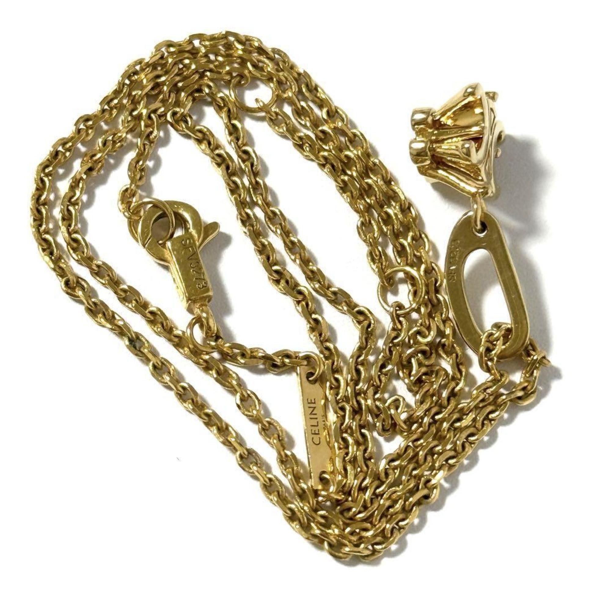 Celine Celine Women's Triomphe Solitaire Necklace Pendant Size ONE SIZE - 5 Thumbnail