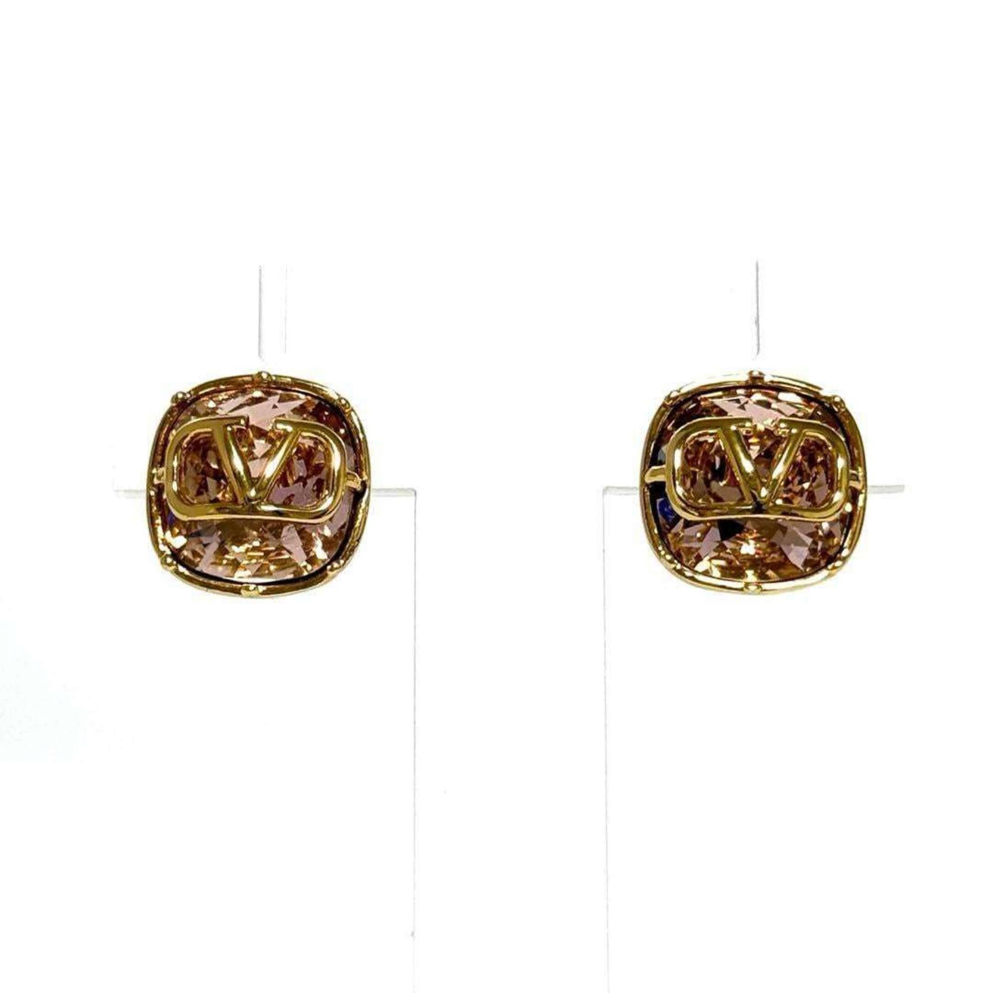 Valentino Valentino Women's V Logo Signature Crystal Earrings Size ONE SIZE - 6 Thumbnail