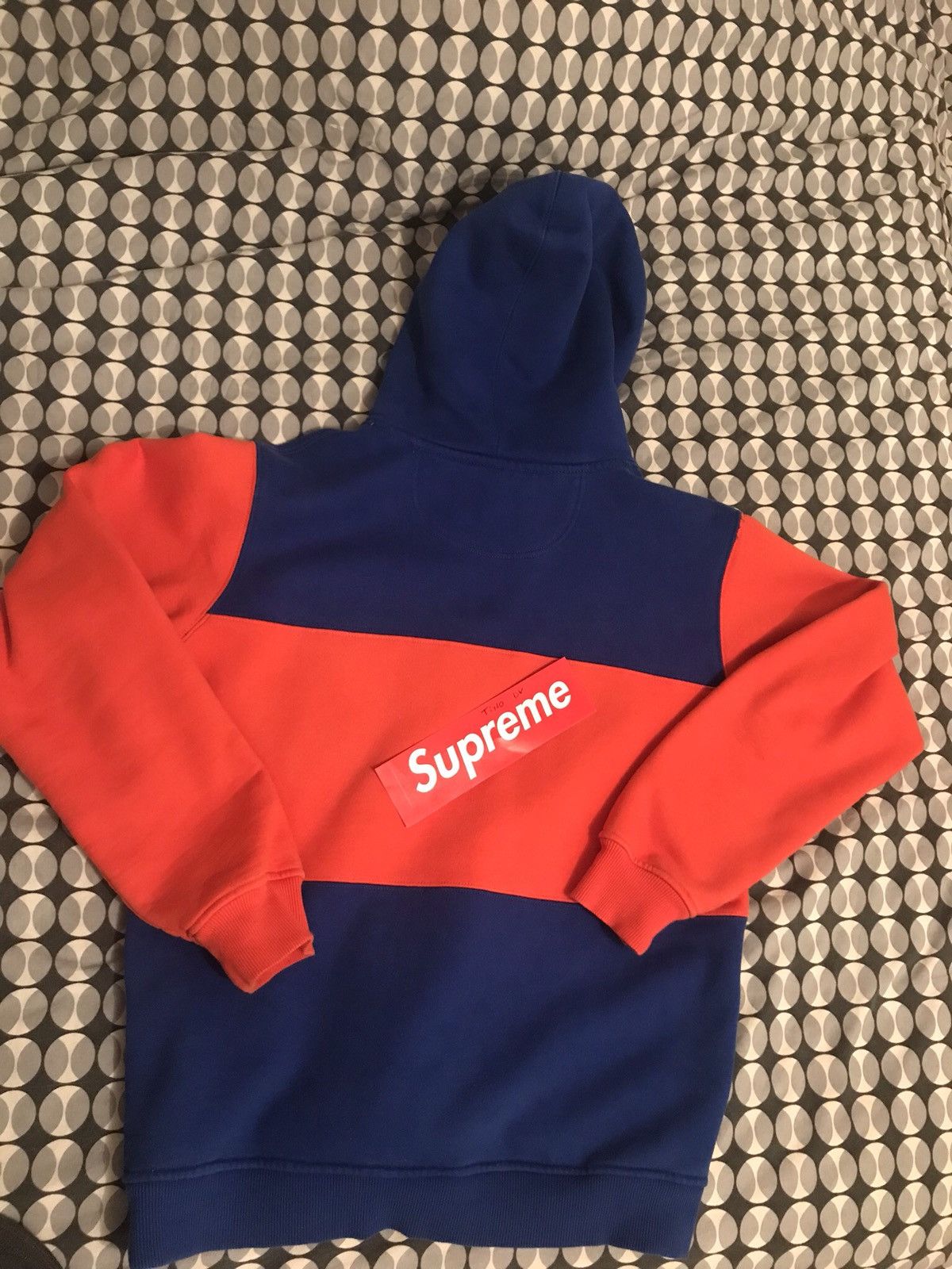 Blue and orange supreme hoodie deals