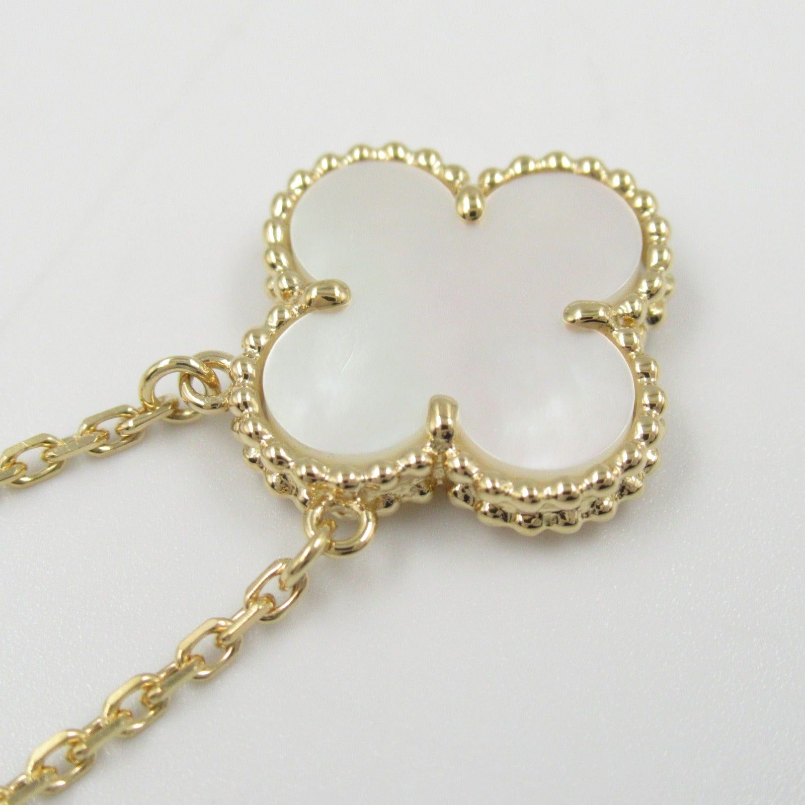 Van Cleef & Arpels Van Cleef Arpels Alhambra Mother Of Pearl Necklace K18 (Yellow Gold) White Size ONE SIZE - 6 Thumbnail