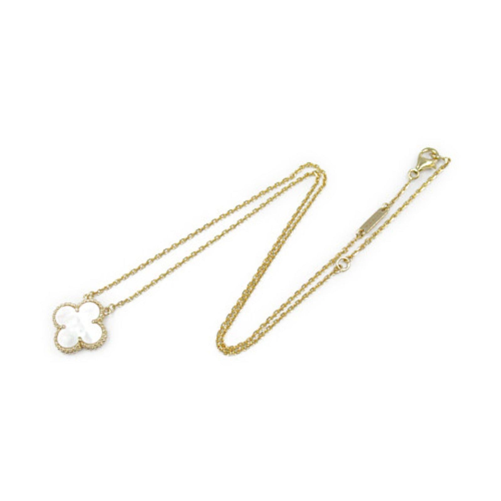 Van Cleef & Arpels Van Cleef Arpels Alhambra Mother Of Pearl Necklace K18 (Yellow Gold) White Size ONE SIZE - 3 Thumbnail