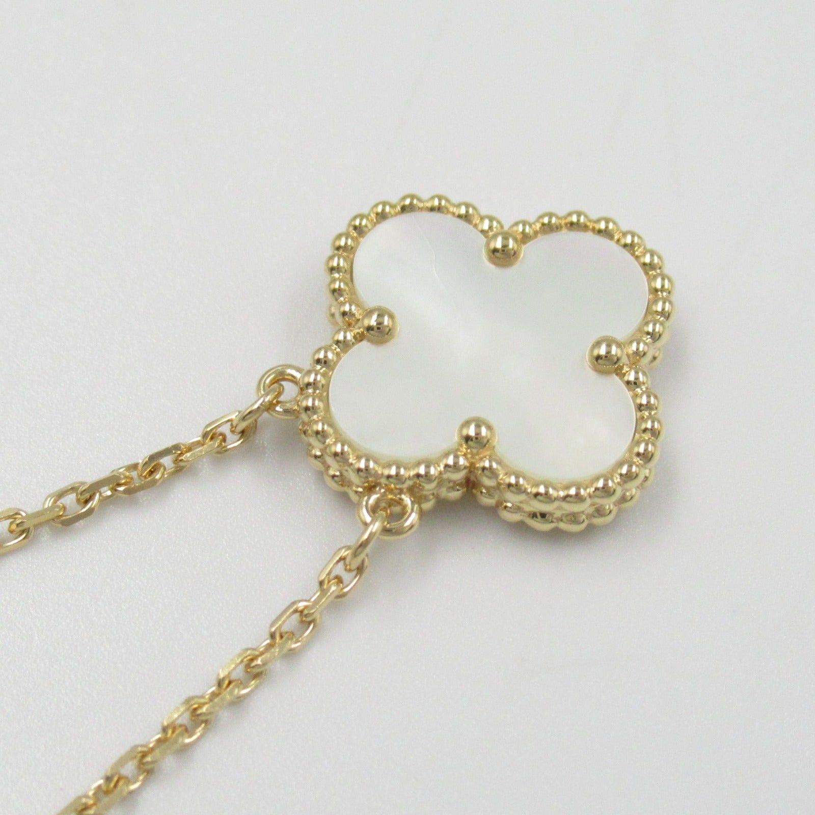 Van Cleef & Arpels Van Cleef Arpels Alhambra Mother Of Pearl Necklace K18 (Yellow Gold) White Size ONE SIZE - 6 Thumbnail