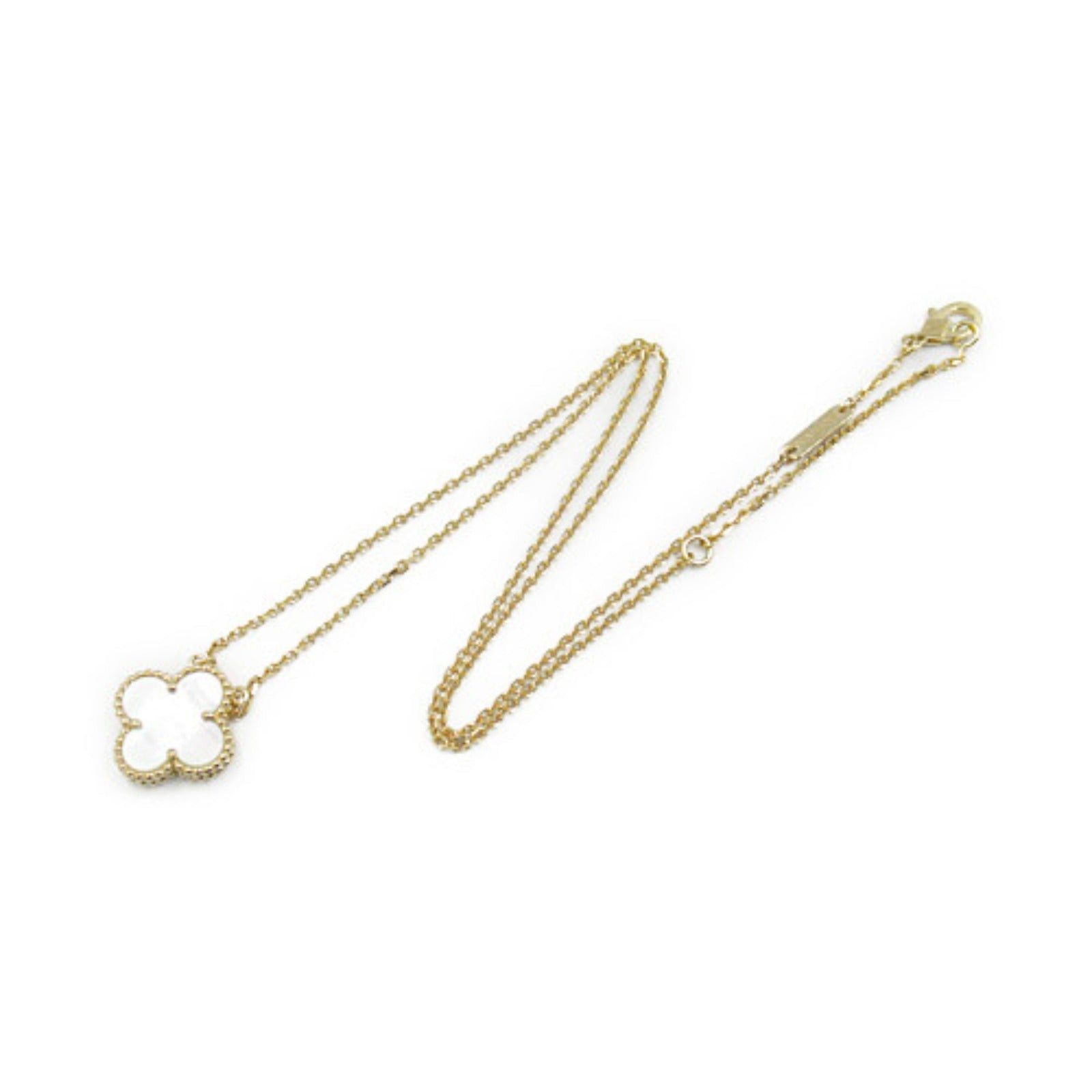 Van Cleef & Arpels Van Cleef Arpels Alhambra Mother Of Pearl Necklace K18 (Yellow Gold) White Size ONE SIZE - 3 Thumbnail
