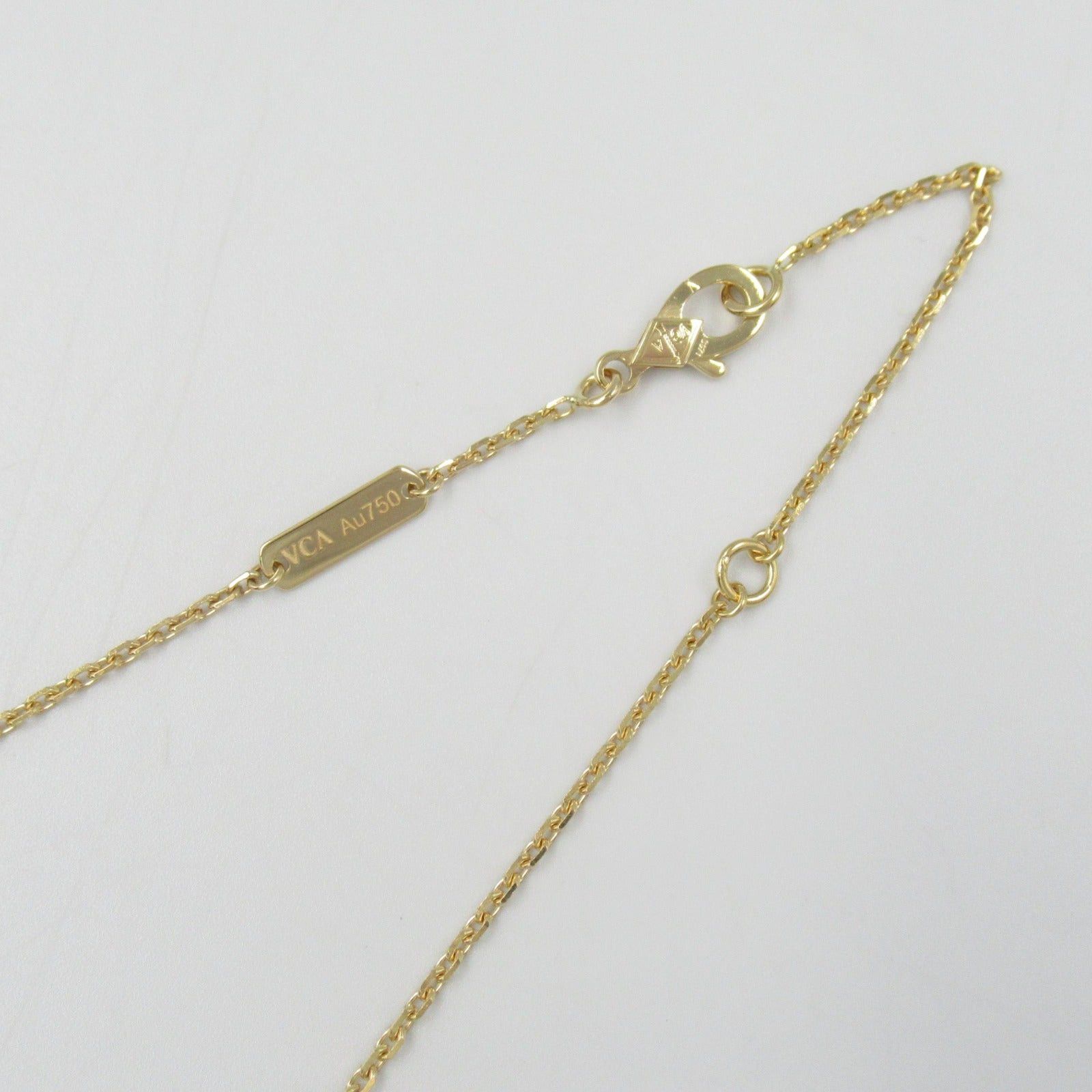 Van Cleef & Arpels Van Cleef Arpels Alhambra Mother Of Pearl Necklace K18 (Yellow Gold) White Size ONE SIZE - 5 Thumbnail