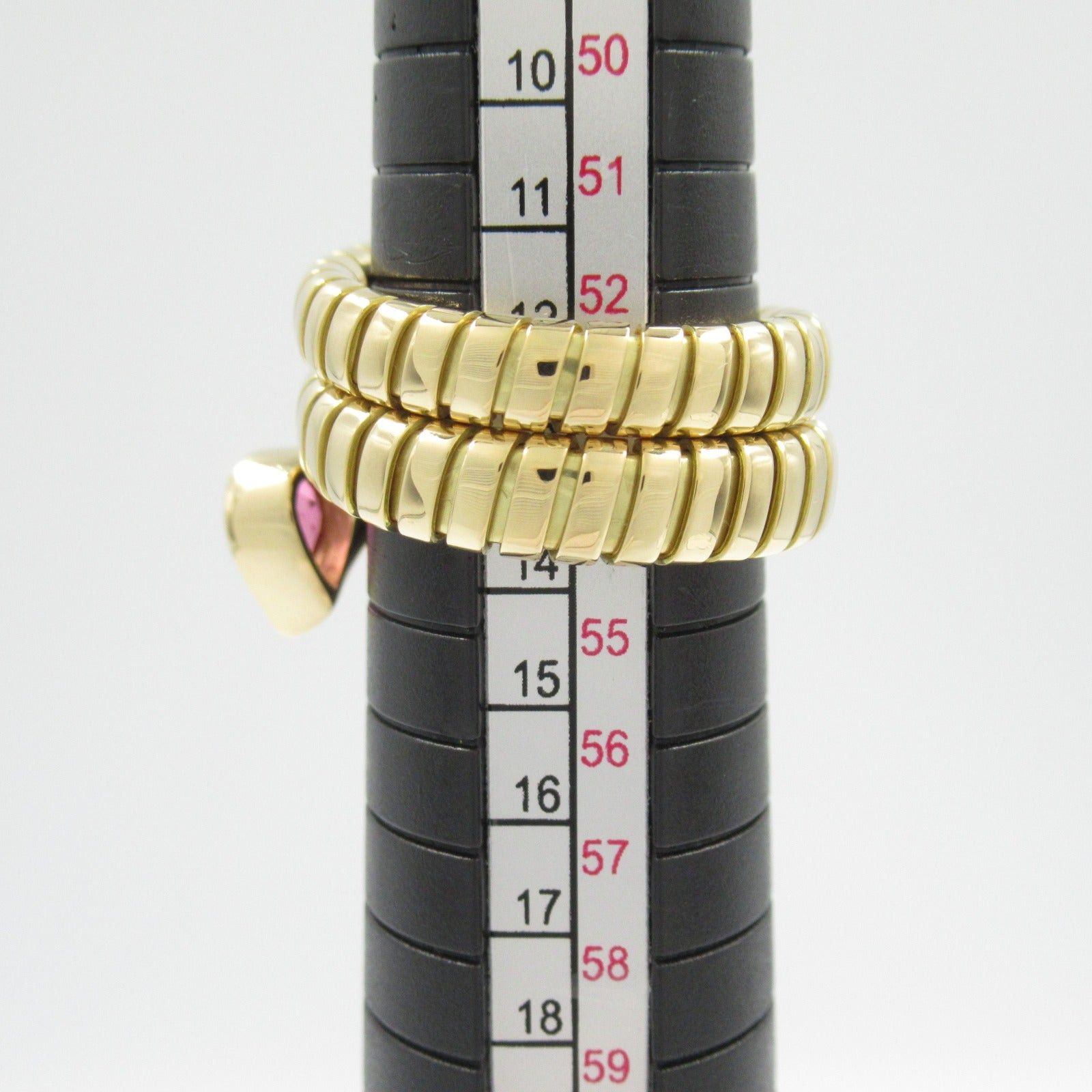 Bvlgari Bvlgari Tubogas Pink Tourmaline Ring K18 (Yellow Gold) Size ONE SIZE - 6 Thumbnail