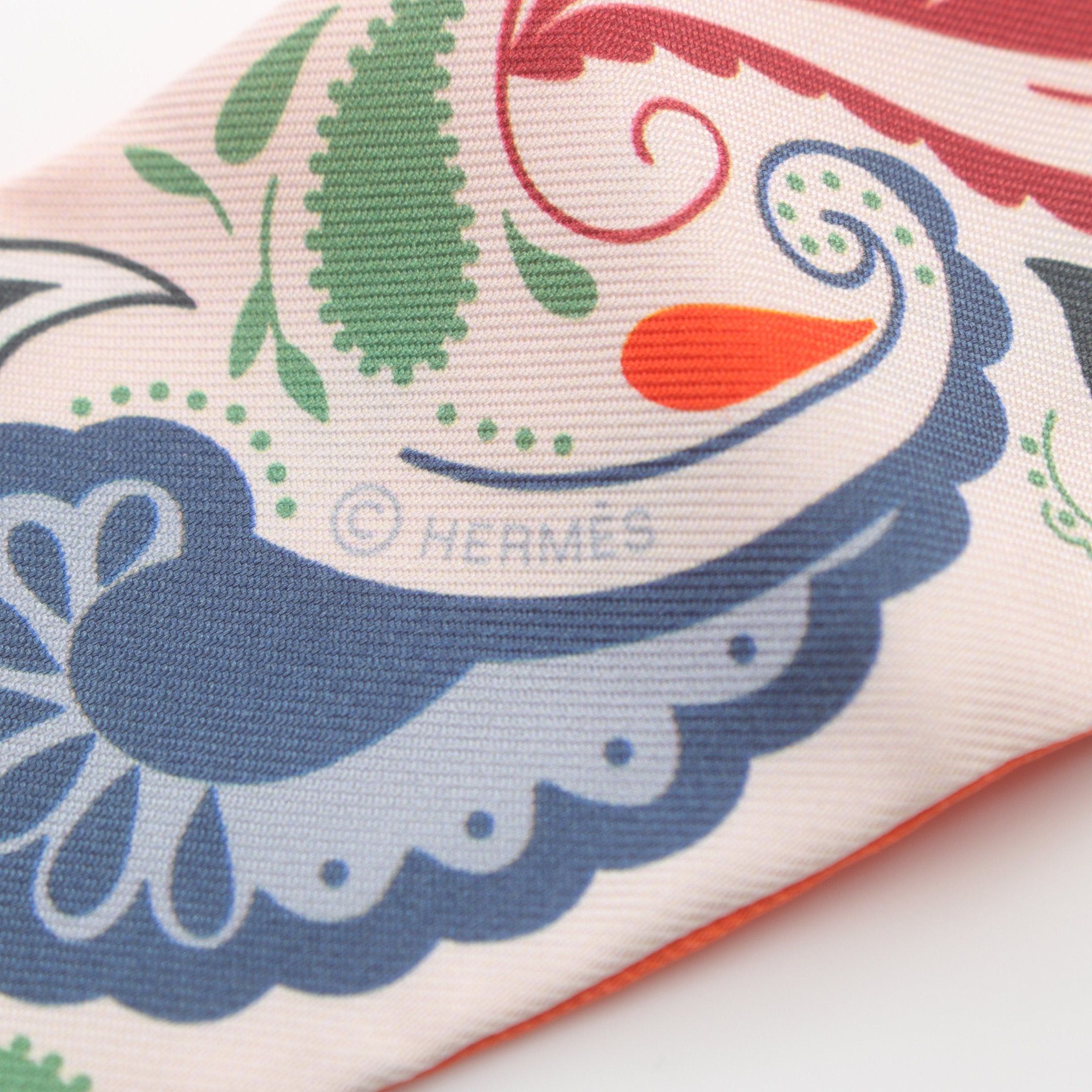 Hermes Hermes Twilly Ribbon Scarf Silk Off White Multicolor Size ONE SIZE - 2 Thumbnail