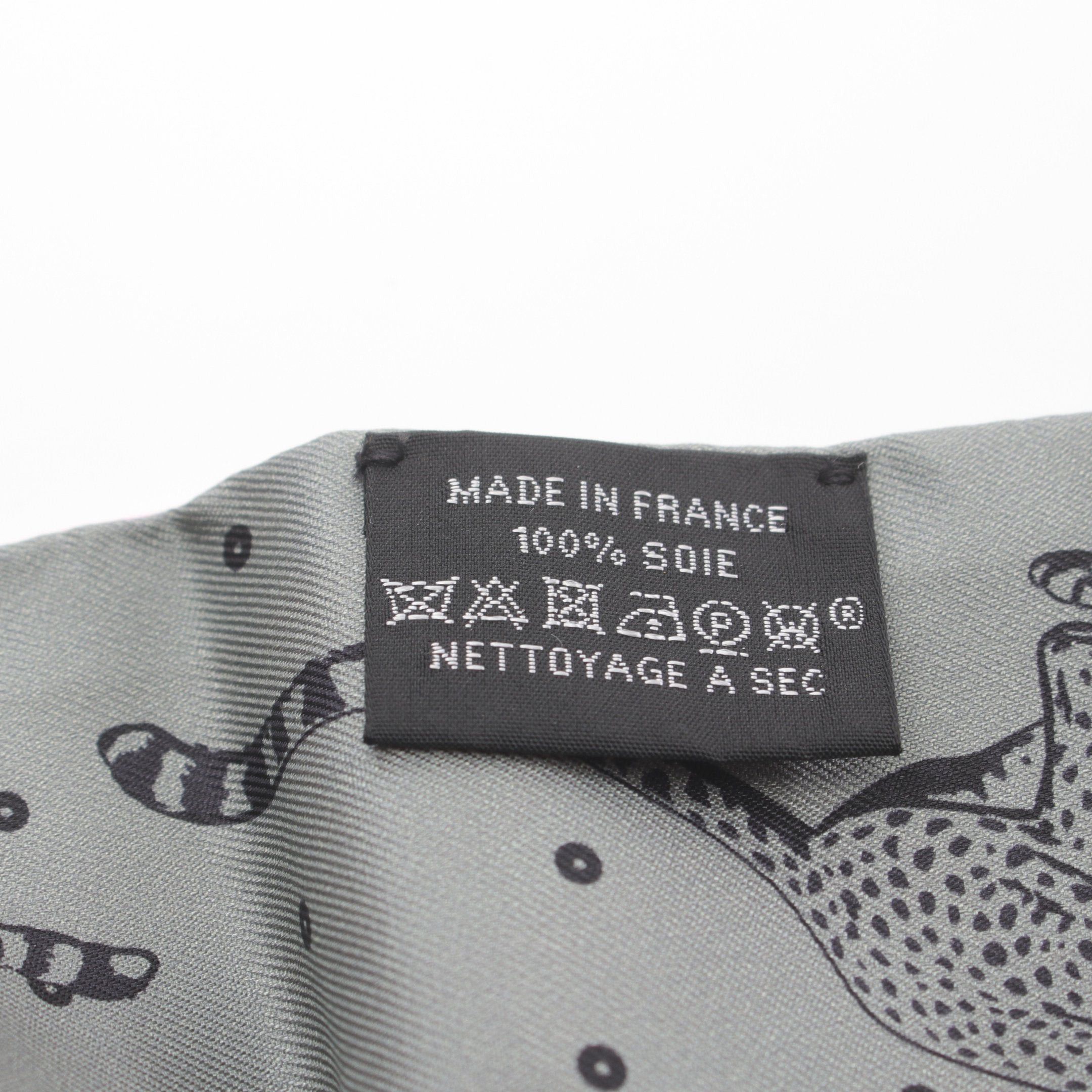 Hermes Hermes Twilly Guepards Bandana Ribbon Scarf Silk Light Pink Multicolor Size ONE SIZE - 2 Thumbnail