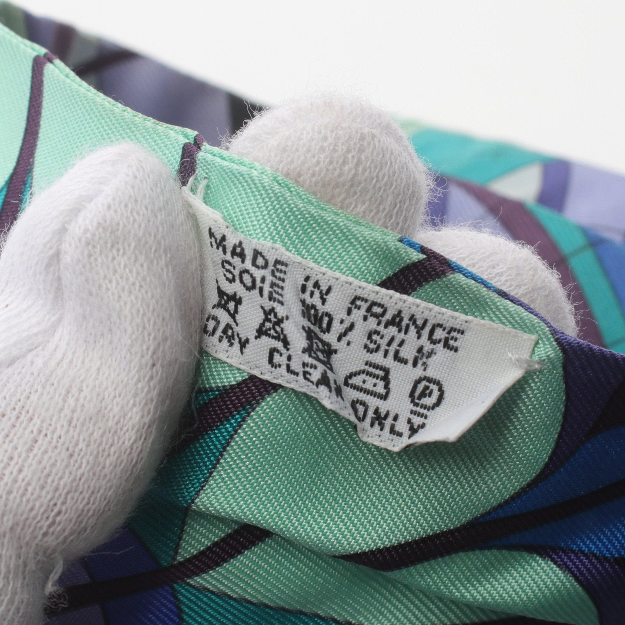 Hermes Hermes Twilly Rose De Compas Ribbon Scarf Silk Purple Multicolor Size ONE SIZE - 3 Thumbnail