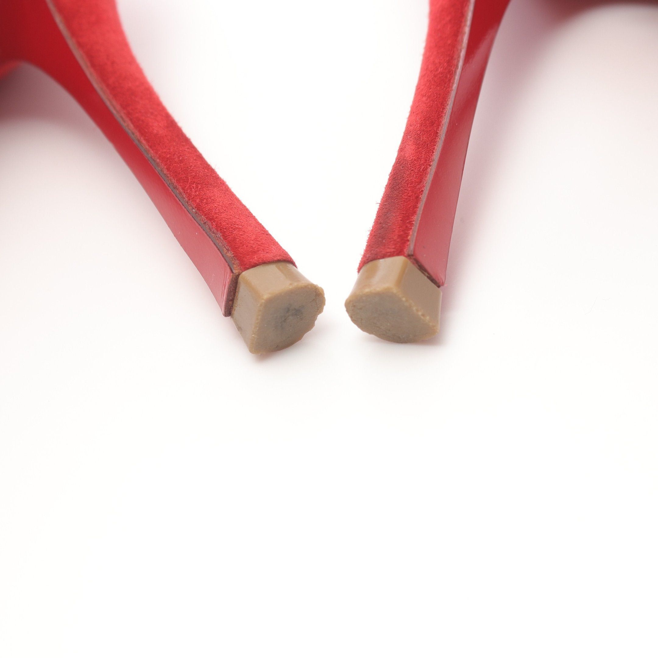 Christian Louboutin Christian Louboutin Pumps Ribbon Suede Red Size ONE SIZE - 6 Thumbnail