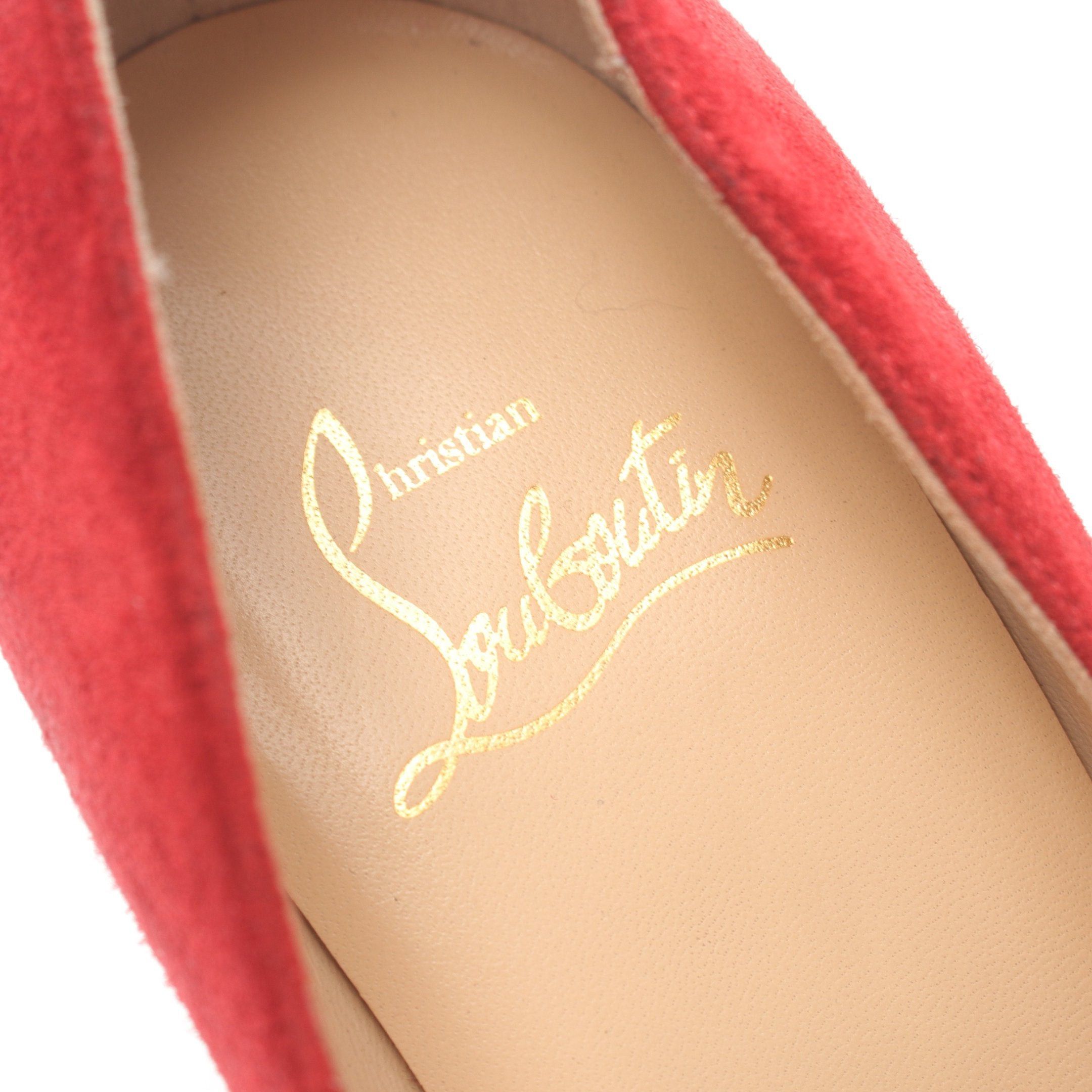 Christian Louboutin Christian Louboutin Pumps Ribbon Suede Red Size ONE SIZE - 5 Thumbnail